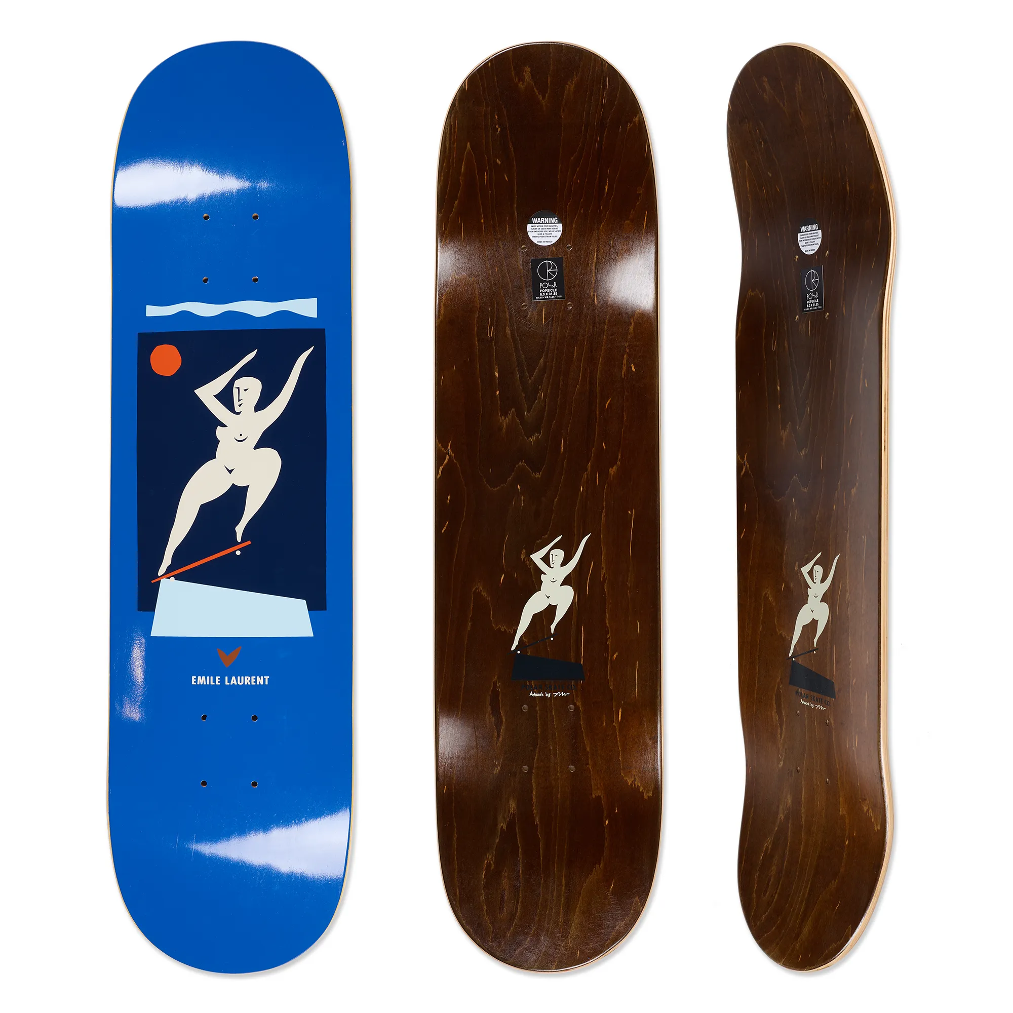 Deck | Emile Laurent - Crooks - Blue sold by Polar Skate product image thumbnail 2