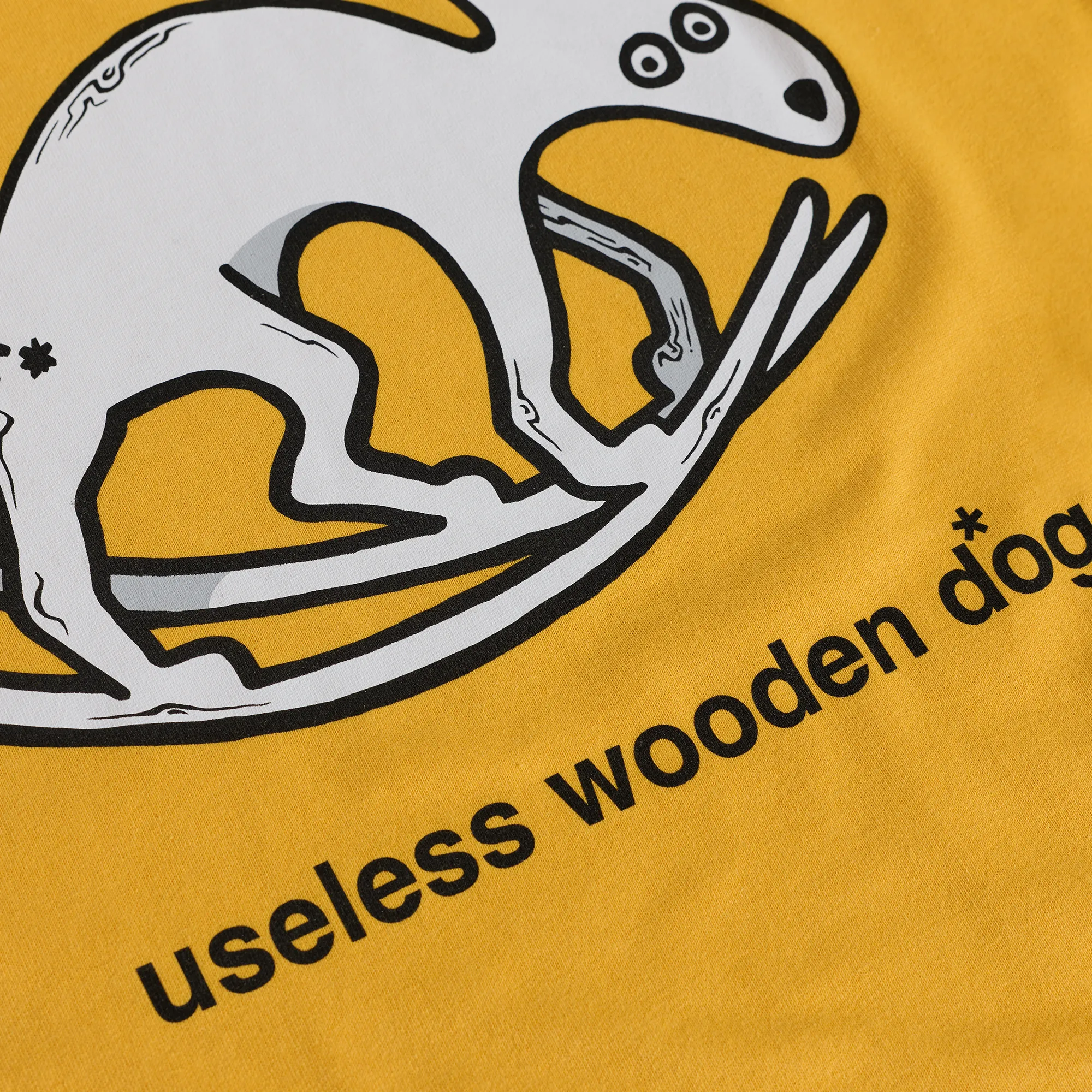 Tee | Useless Wooden Dog - Yellow sold by Polar Skate product image thumbnail 4