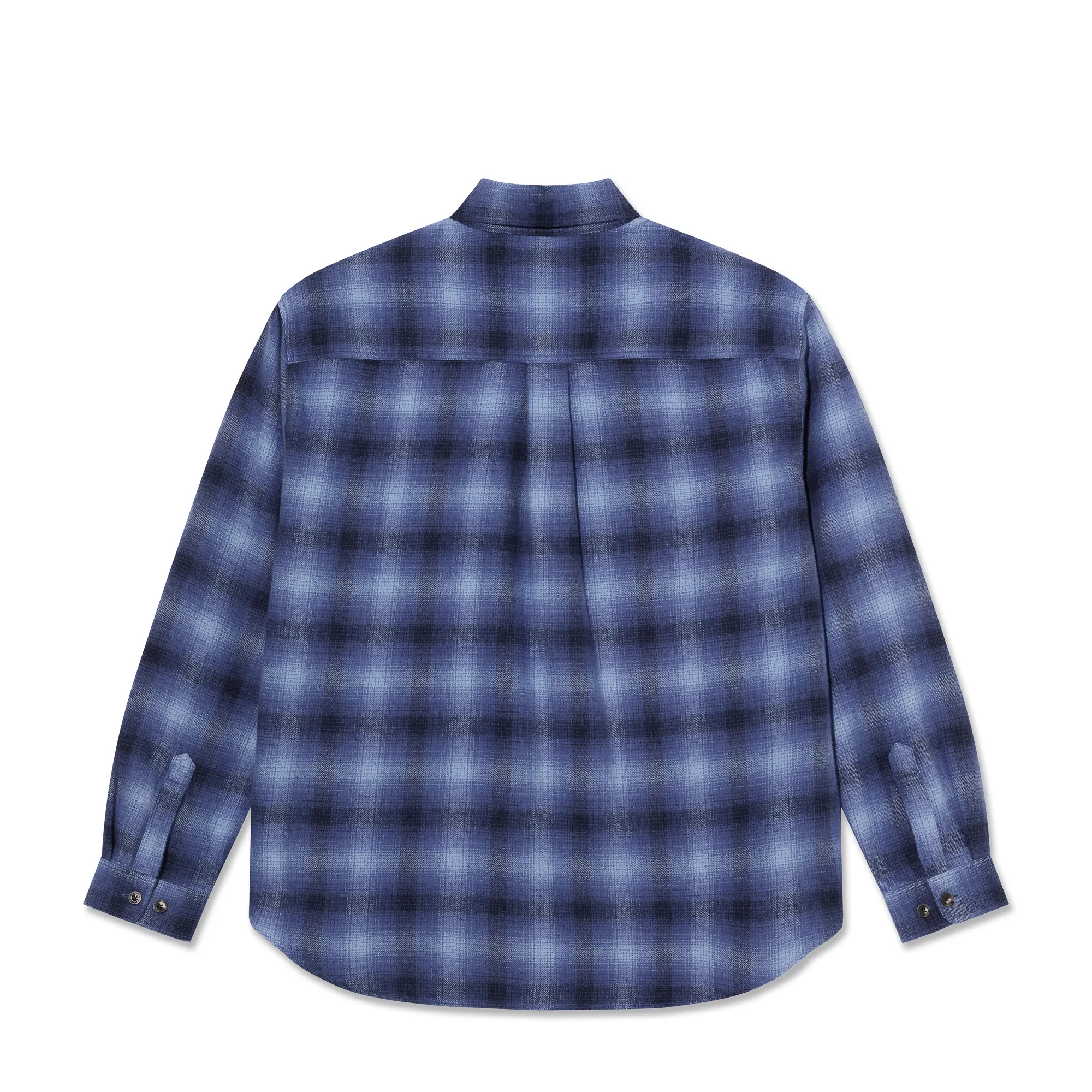 Mitchell LS Shirt | Shadow Check - Blue sold by Polar Skate product image thumbnail 2