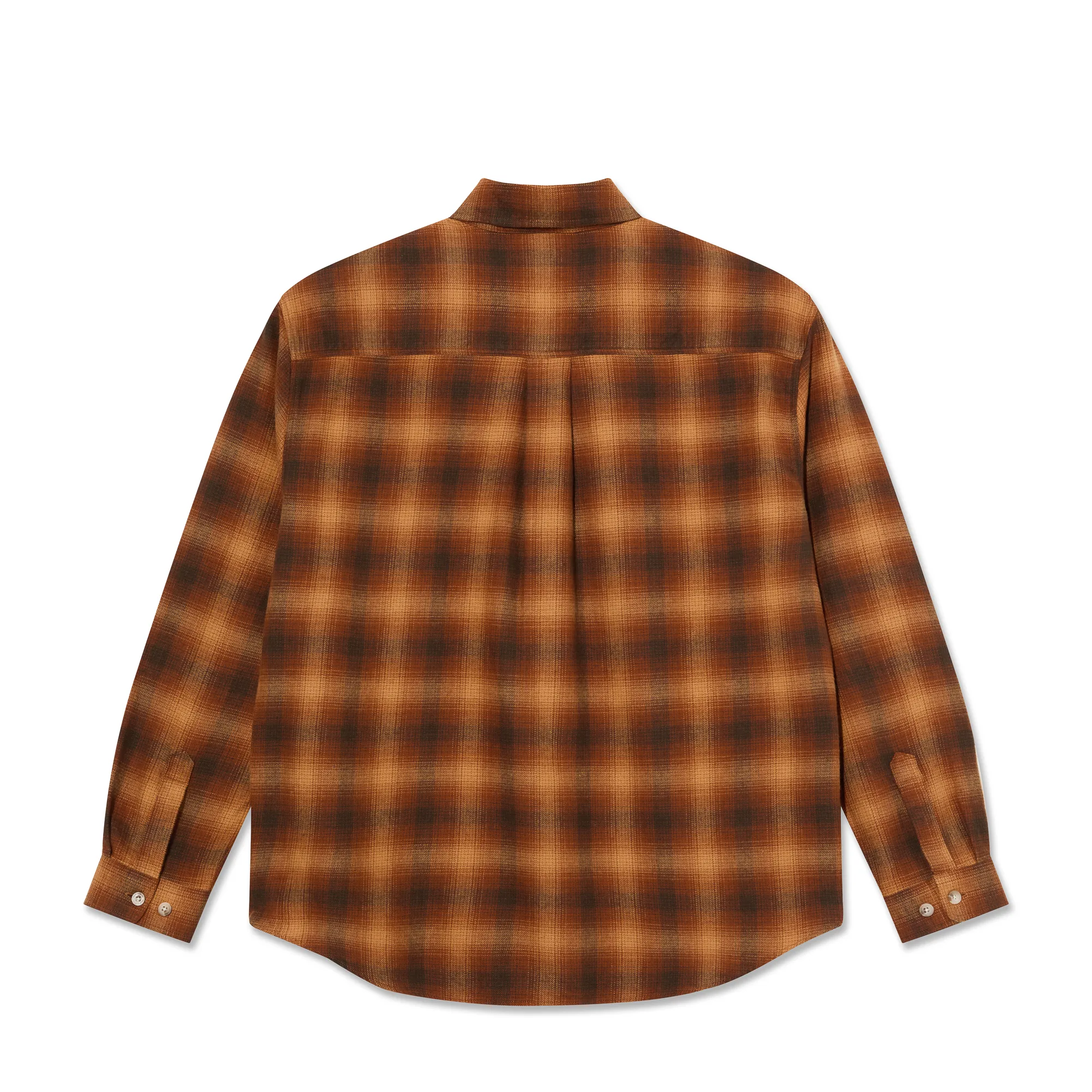 Mitchell LS Shirt | Shadow Check - Caramel sold by Polar Skate product image thumbnail 2