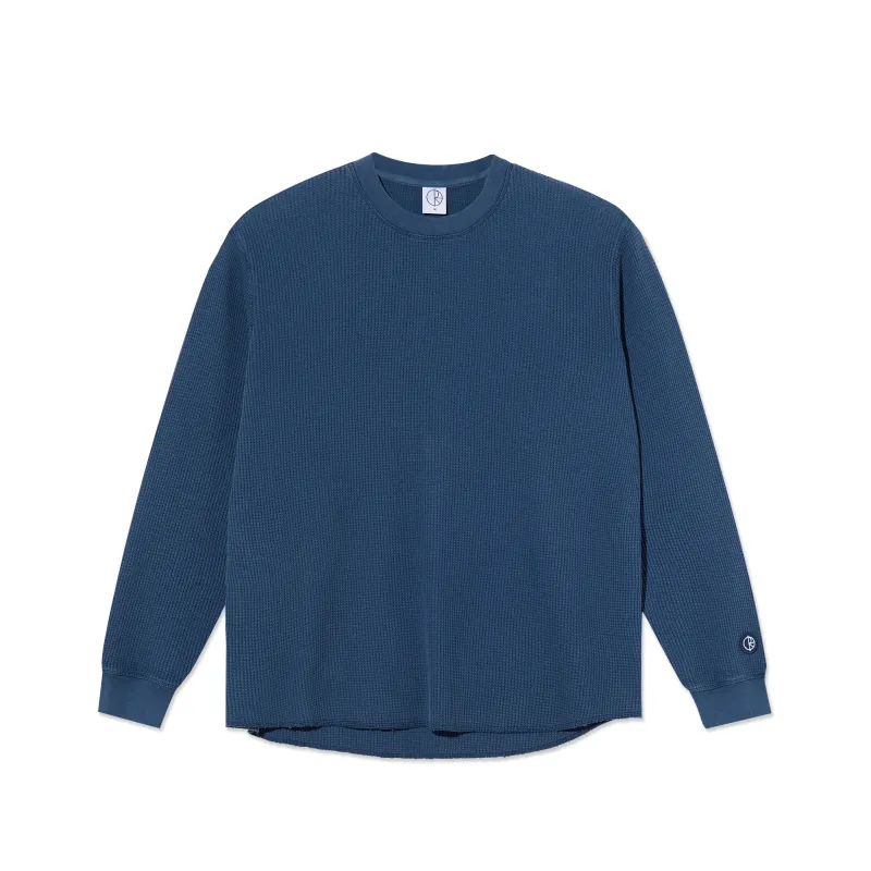 Dylan LS Tee | Waffle - Space Blue sold by Polar Skate