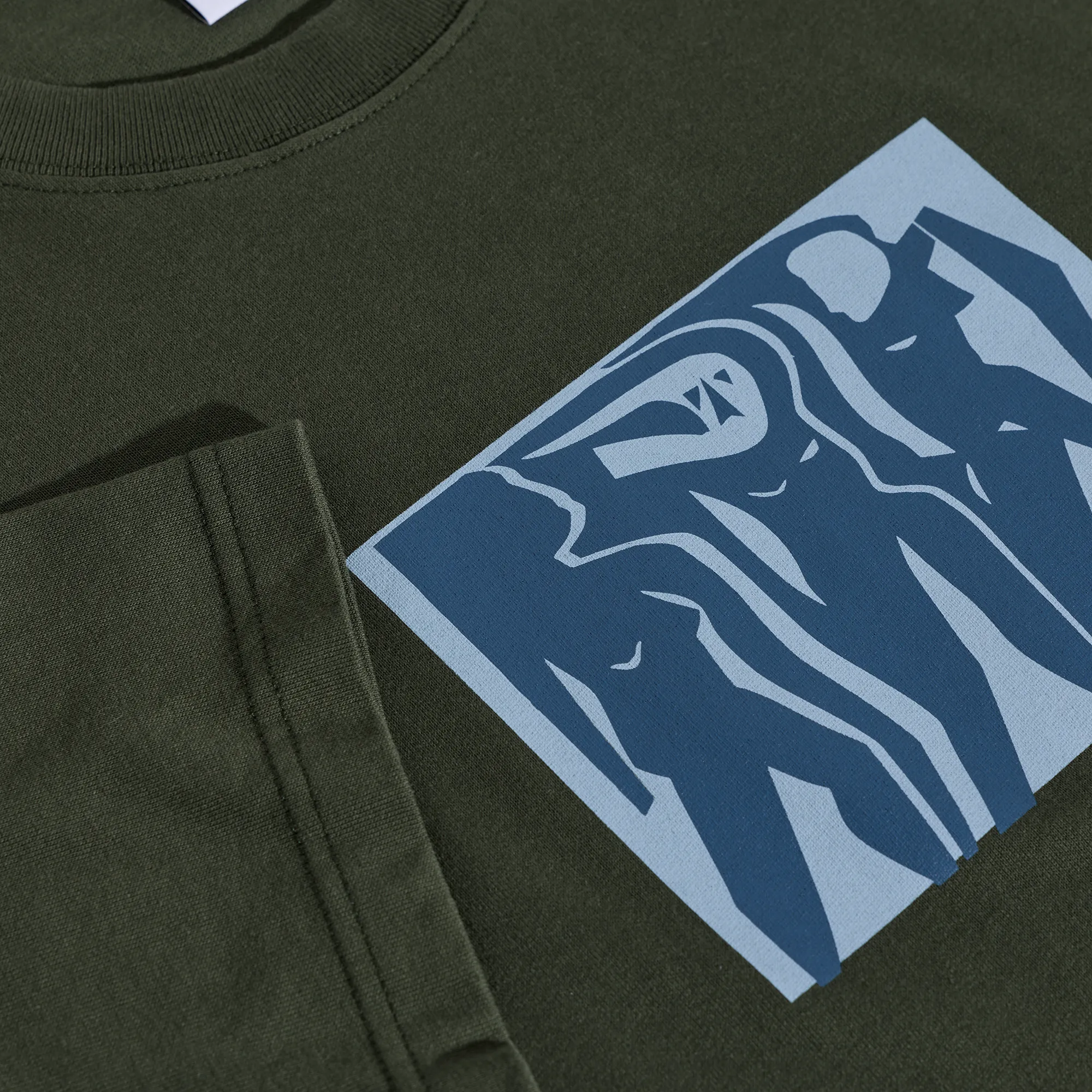 Tee | Cut Outs - Dark Olive sold by Polar Skate product image thumbnail 3