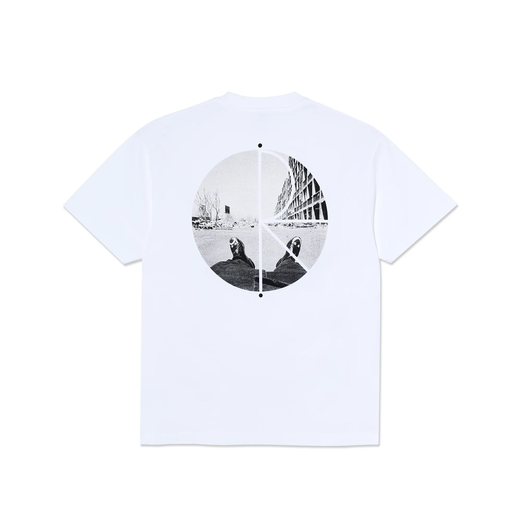 Fill Logo Tee | Happy Sad - White sold by Polar Skate product image thumbnail 2