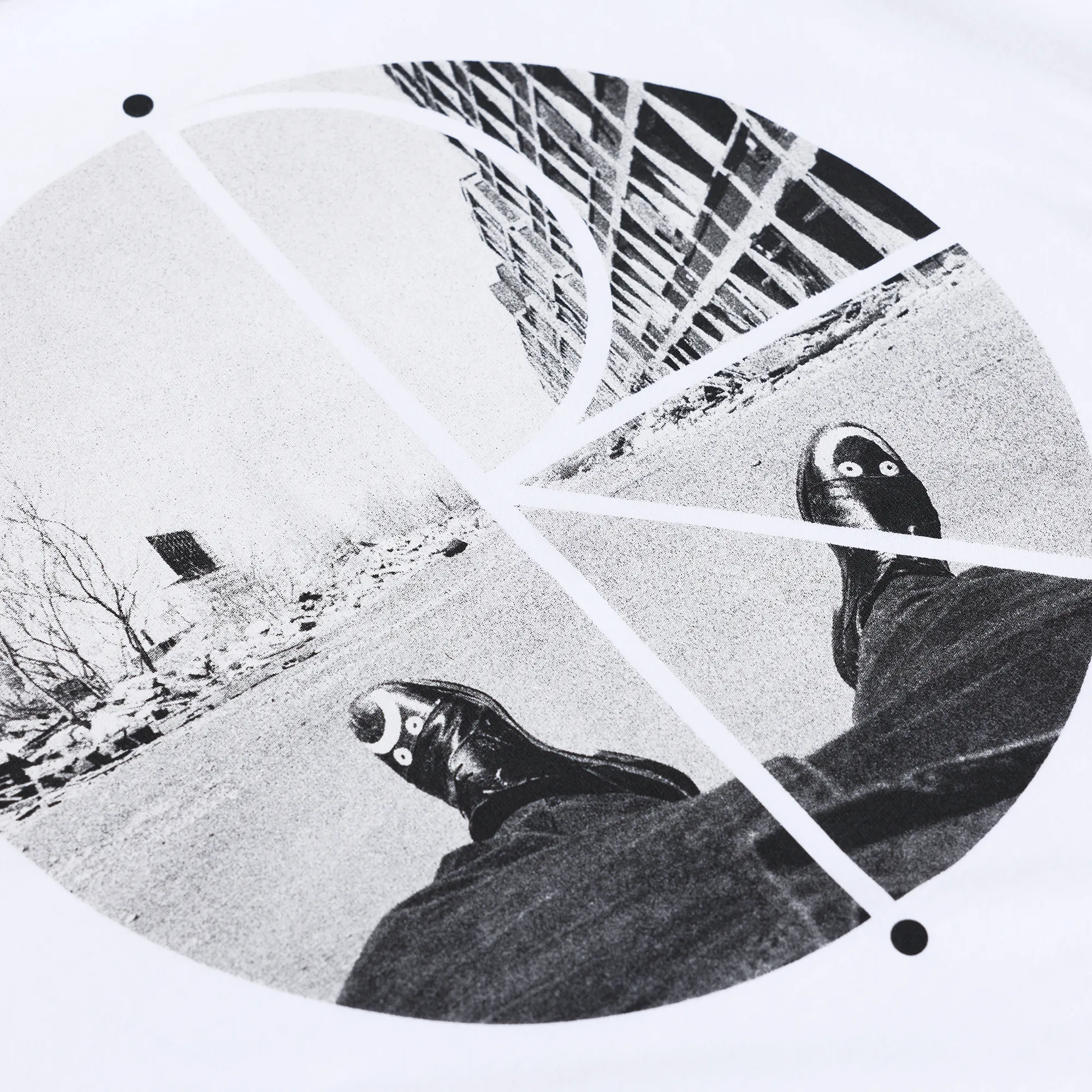Fill Logo Tee | Happy Sad - White sold by Polar Skate product image thumbnail 4