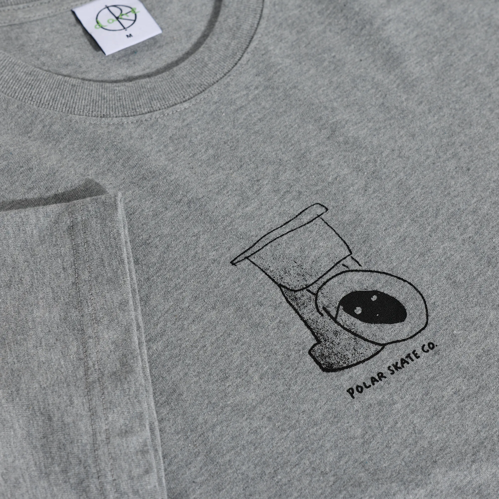 Tee | Toilet - Heather Grey sold by Polar Skate product image thumbnail 3