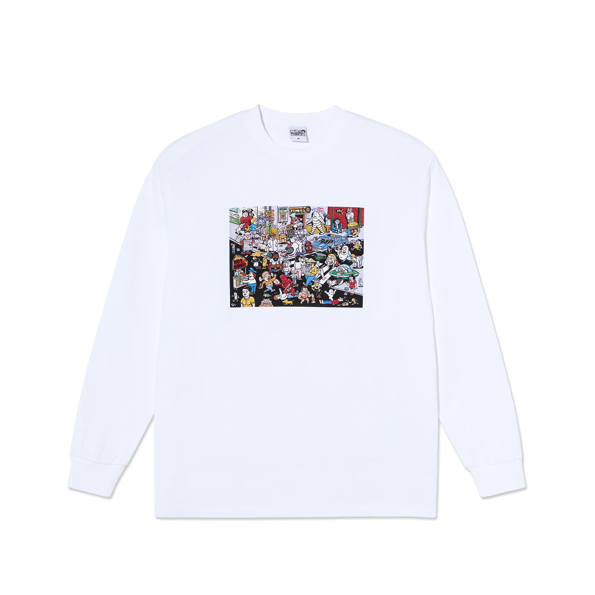 LS Tee | Street Corner - White sold by Polar Skate
