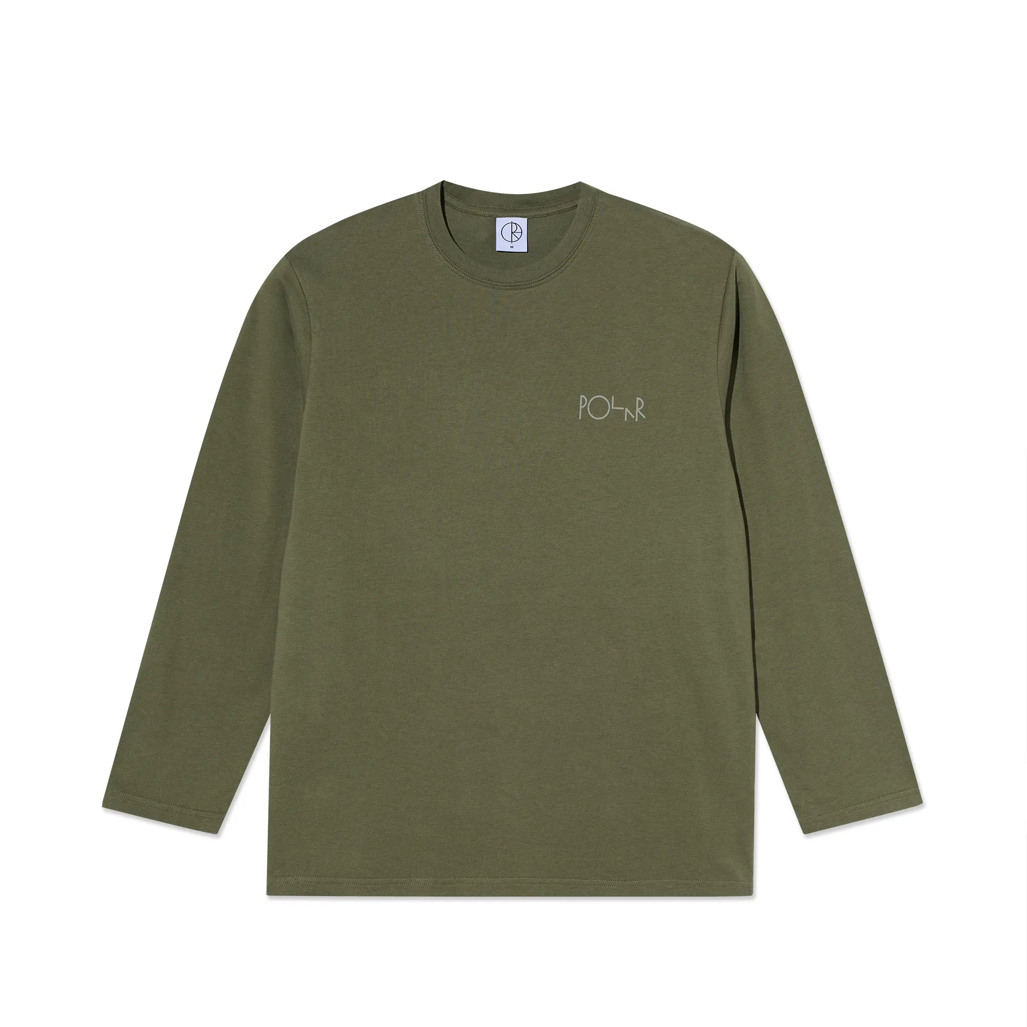 Steve Tee LS | Stroke Logo - Army Green sold by Polar Skate