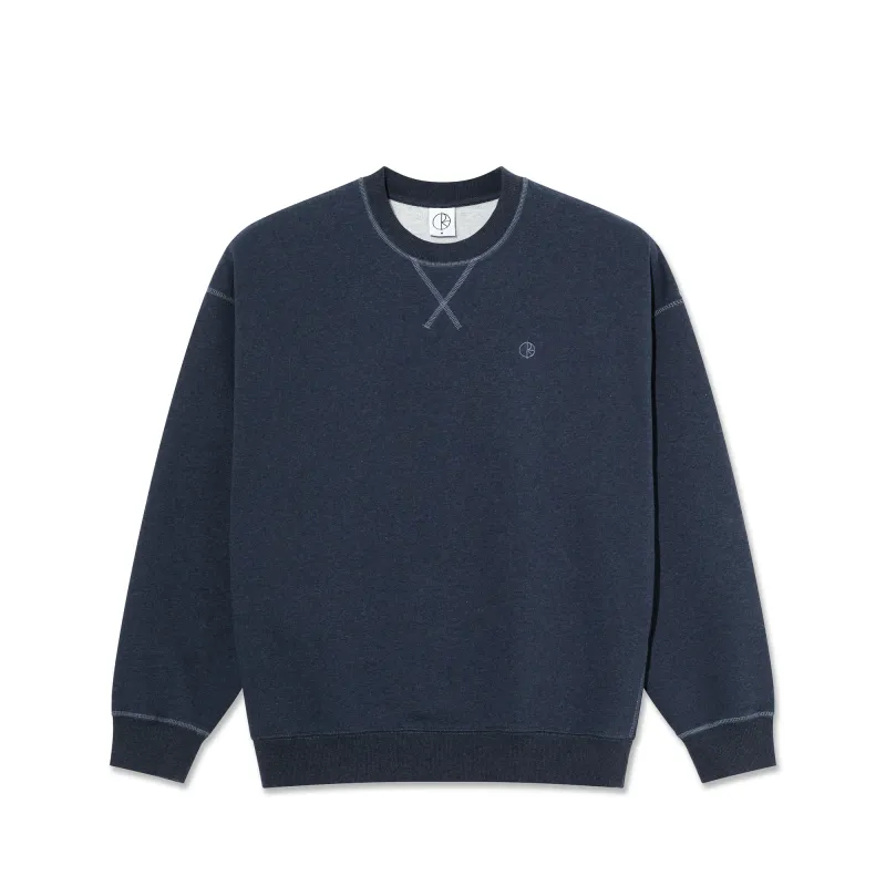 Frankie Crewneck - Navy Melange made by Polar Skate