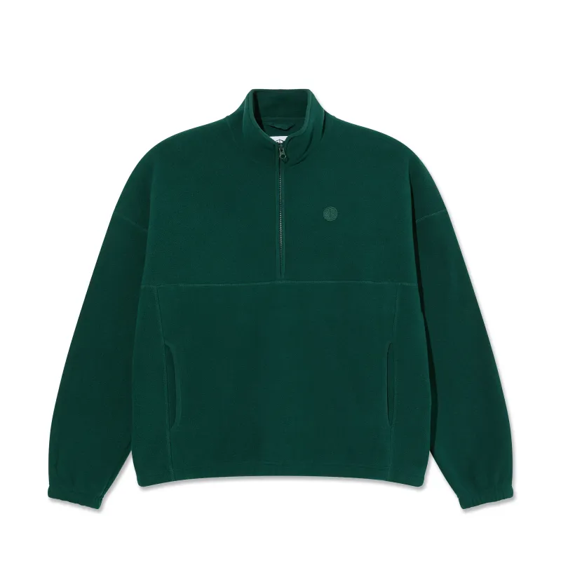 Ivan Half Zip Sweatshirt - Dark Emerald made by Polar Skate