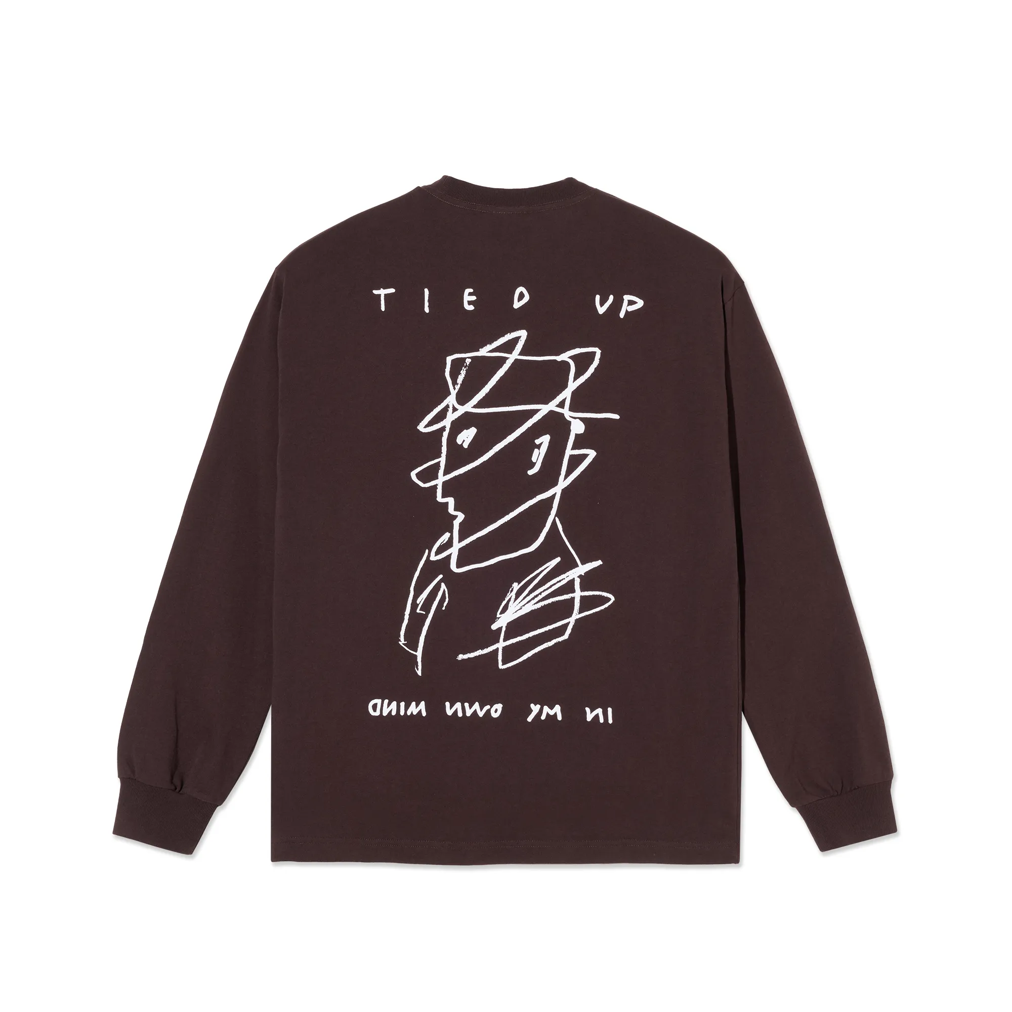 LS Tee |Tied Up - Chocolate sold by Polar Skate product image thumbnail 2