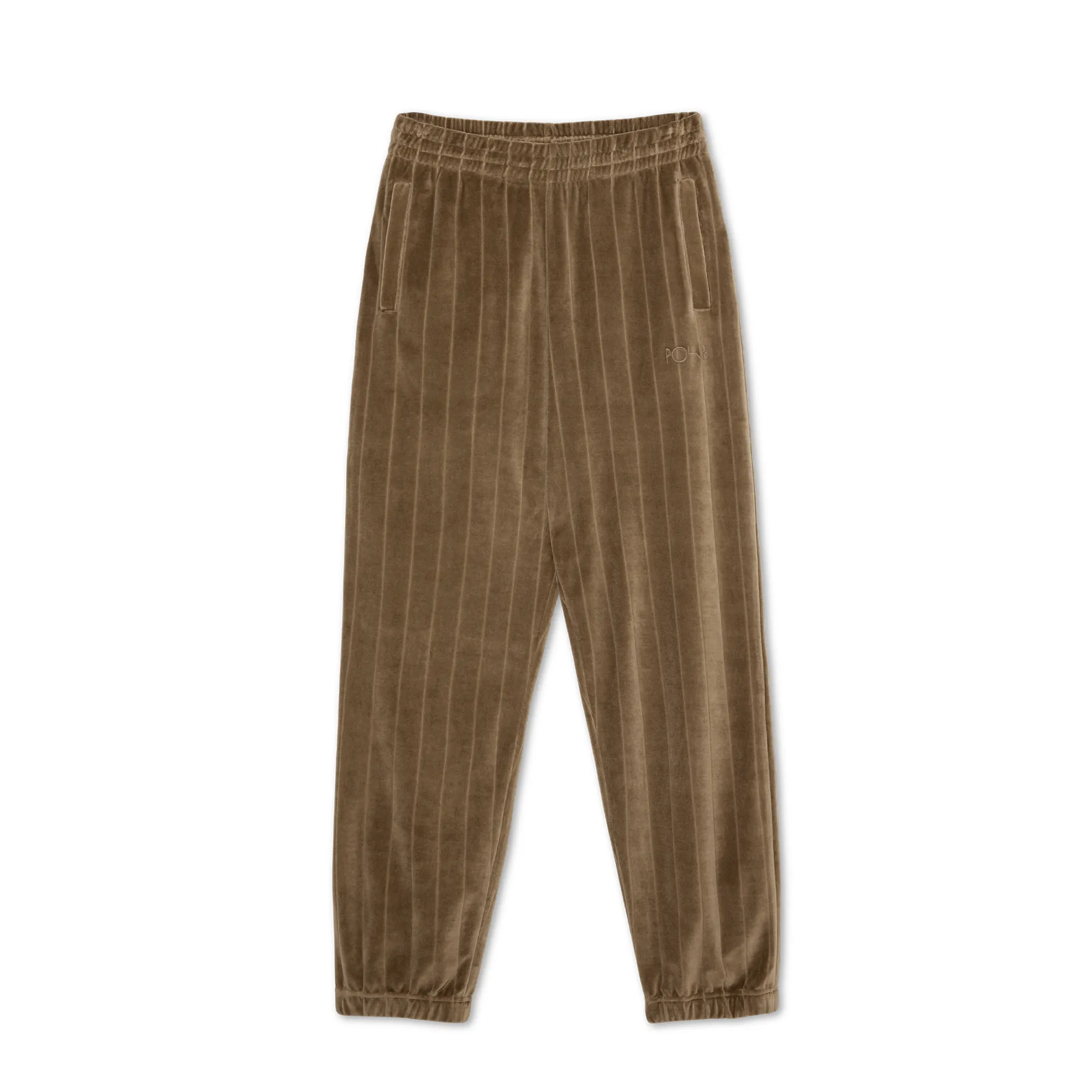 Sweatpants | Stripe Velour - Beech sold by Polar Skate