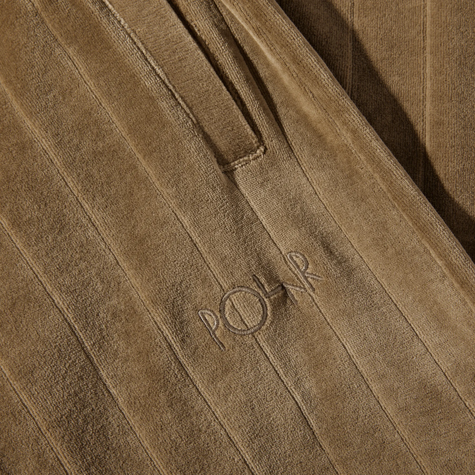 Sweatpants | Stripe Velour - Beech sold by Polar Skate product image thumbnail 3
