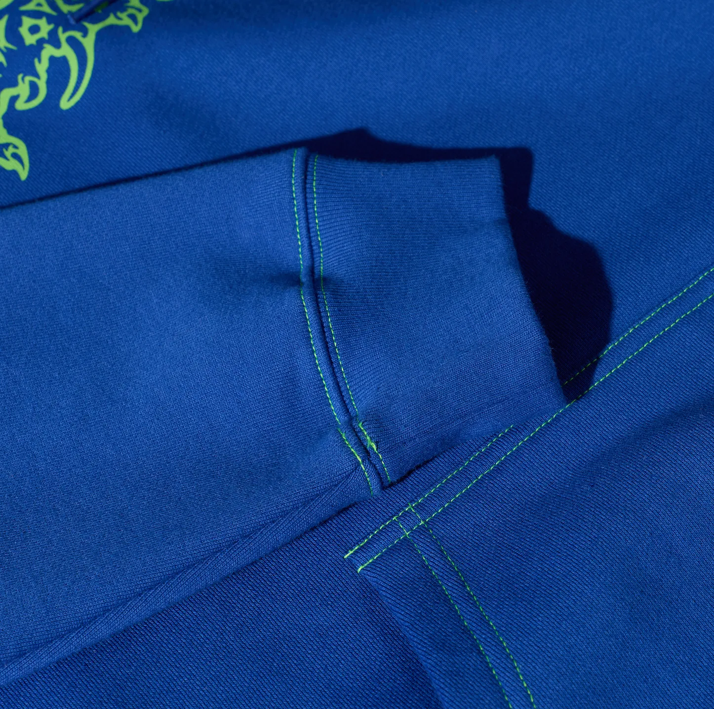 Contrast Dave Hoodie | Crude Logo - Egyptian Blue sold by Polar Skate product image thumbnail 4