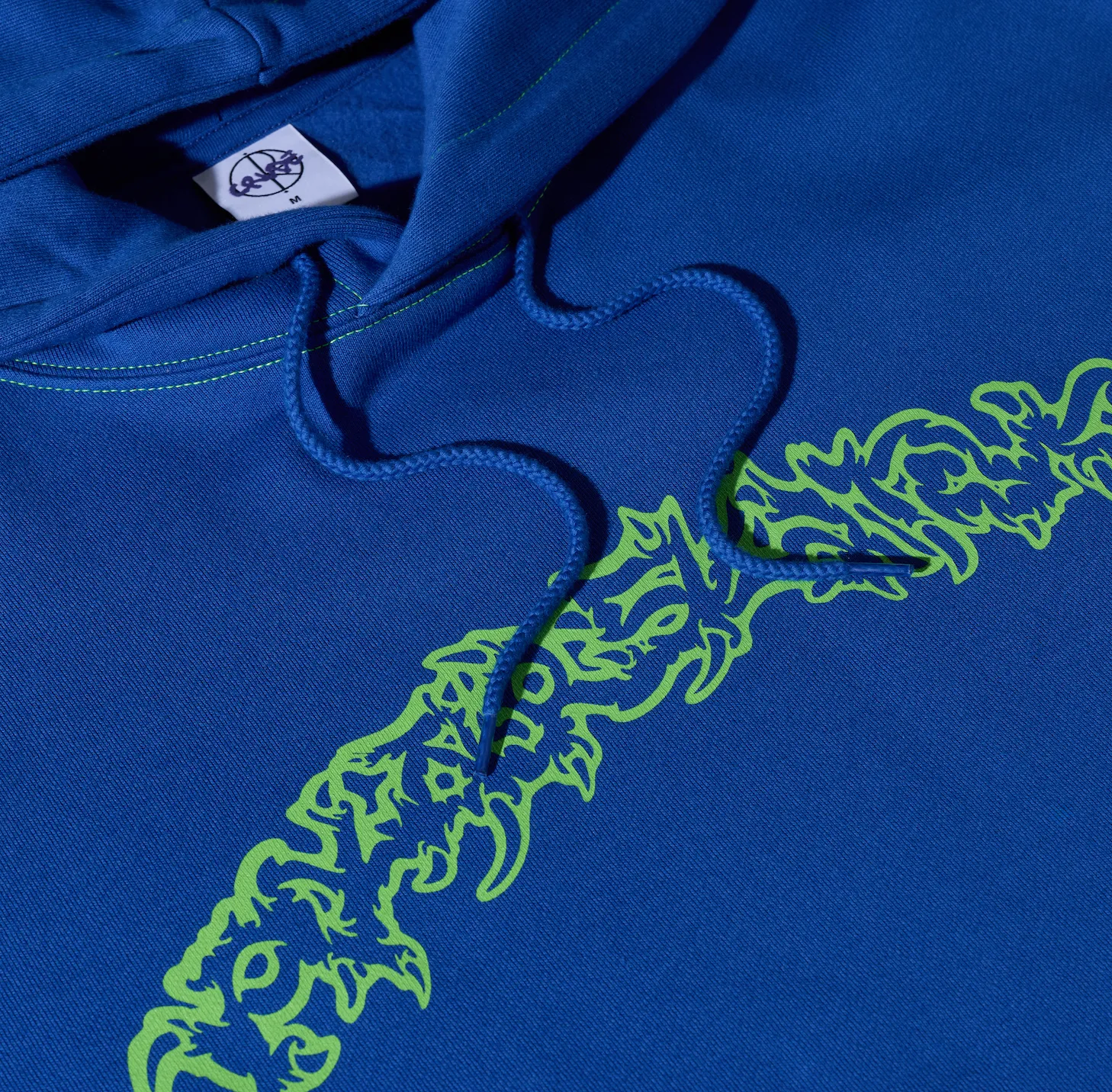 Contrast Dave Hoodie | Crude Logo - Egyptian Blue sold by Polar Skate product image thumbnail 3