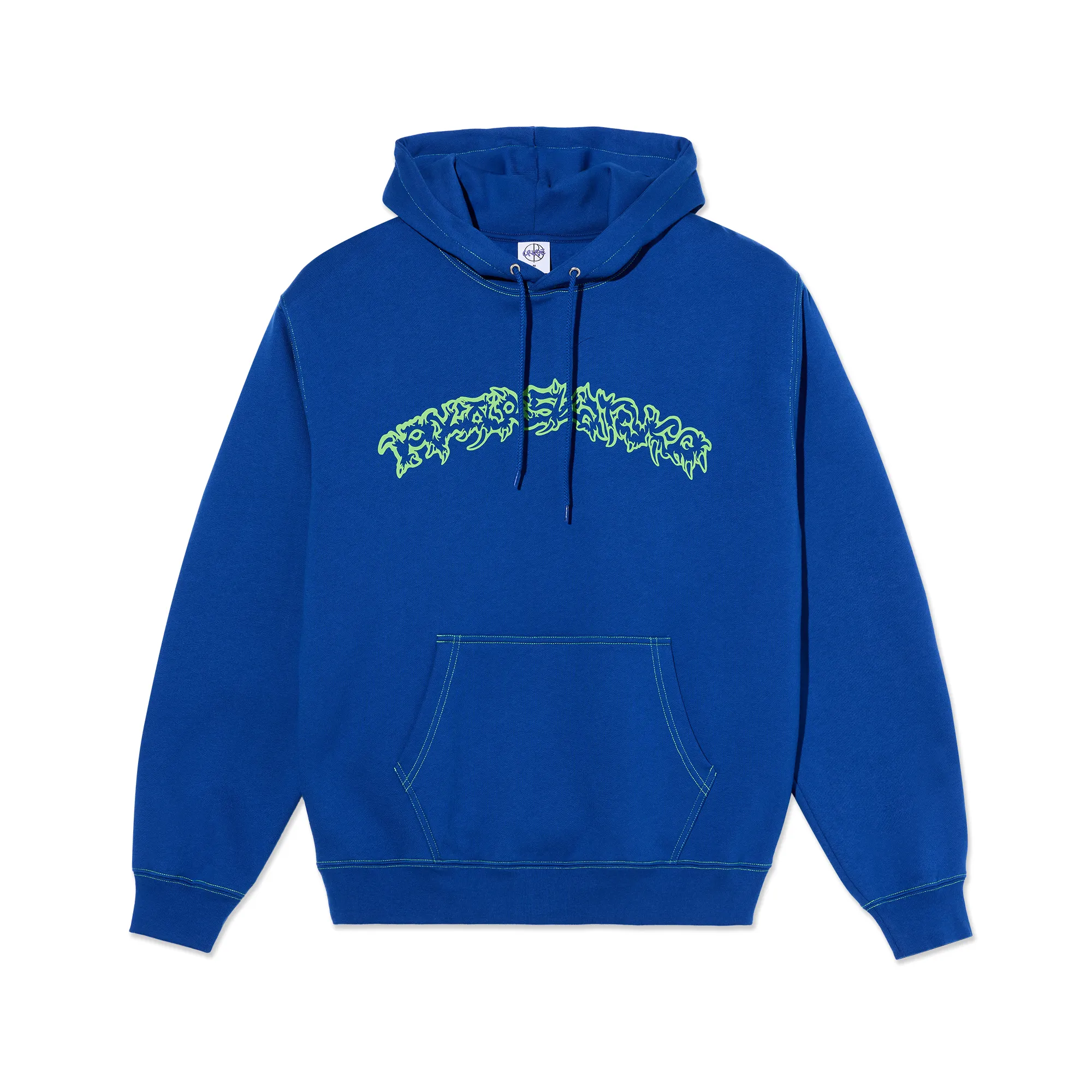 Contrast Dave Hoodie | Crude Logo - Egyptian Blue sold by Polar Skate