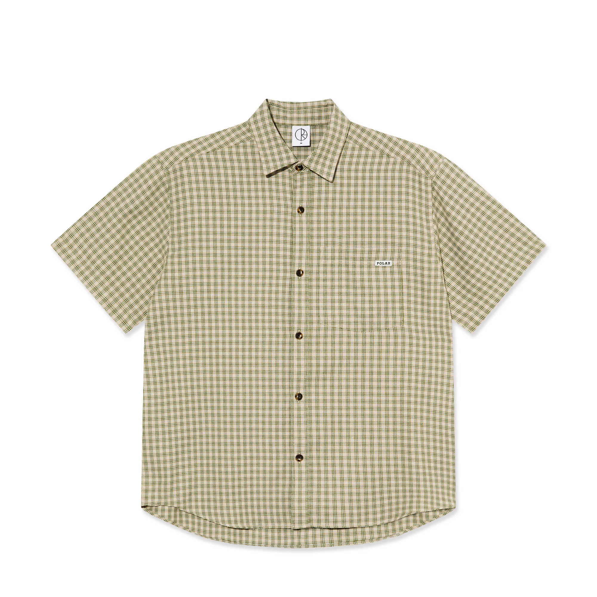 Mitchell Shirt - Beige/Green sold by Polar Skate
