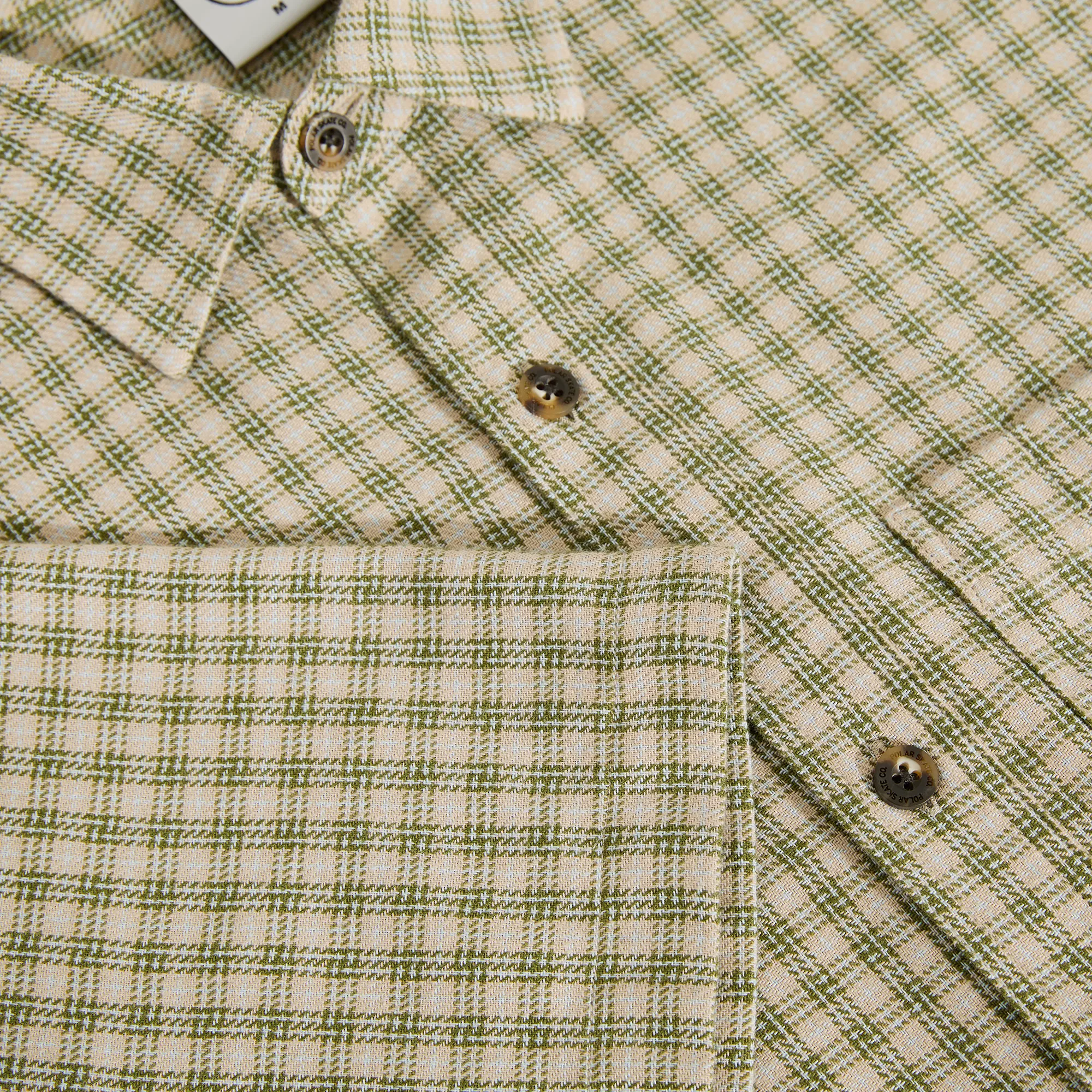 Mitchell Shirt - Beige/Green sold by Polar Skate product image thumbnail 3