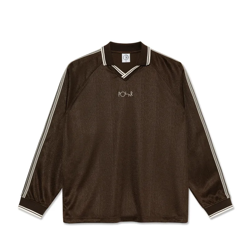 Davie LS Shirt - Chocolate/Ivory made by Polar Skate