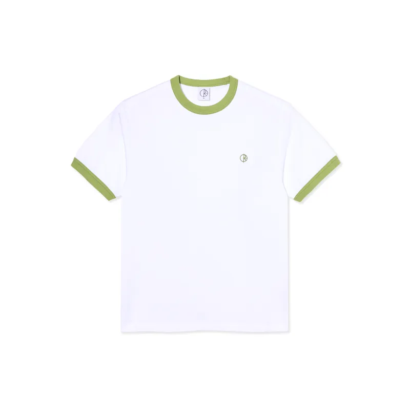 Ringer Tee - White/Peridot made by Polar Skate