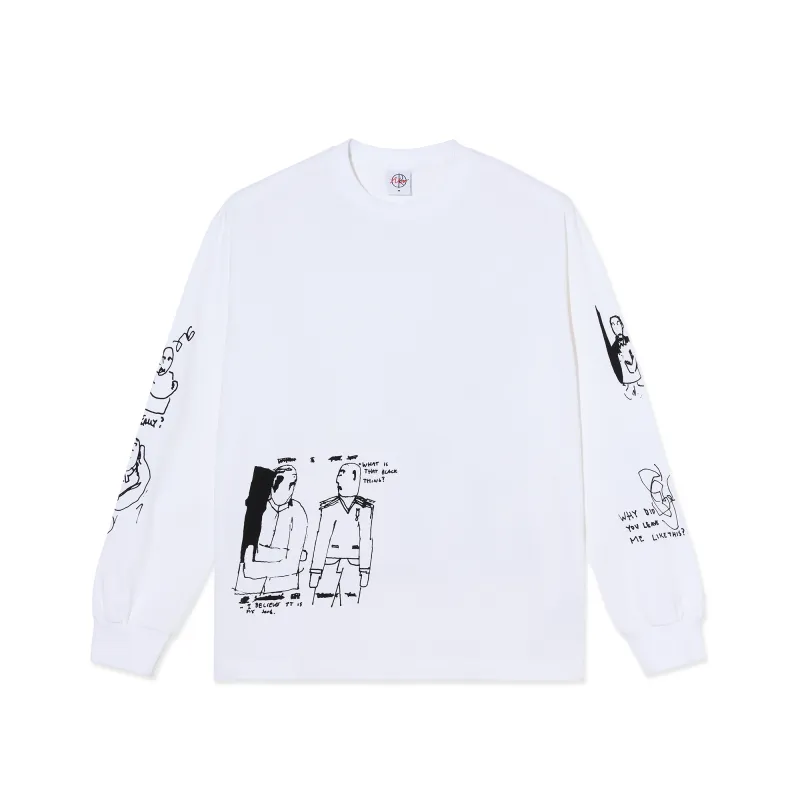 LS Tee | The End - White made by Polar Skate