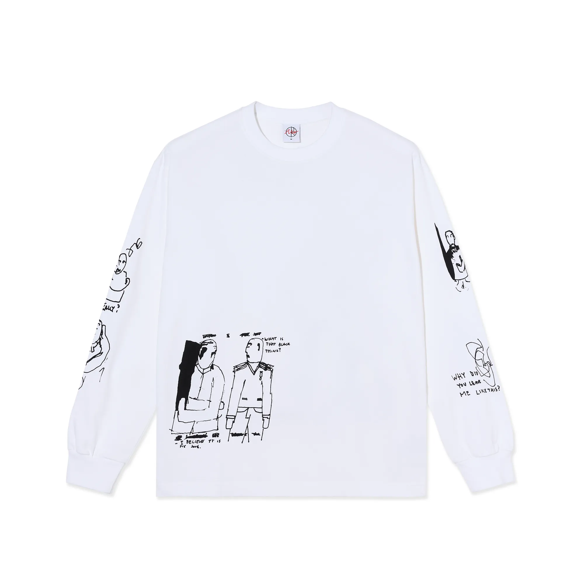 LS Tee | The End - White sold by Polar Skate