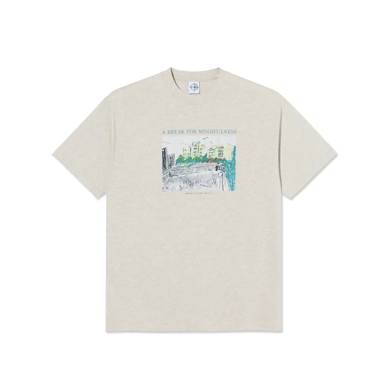 Tee | Mindfulness - Ivory Grey Melange sold by Polar Skate