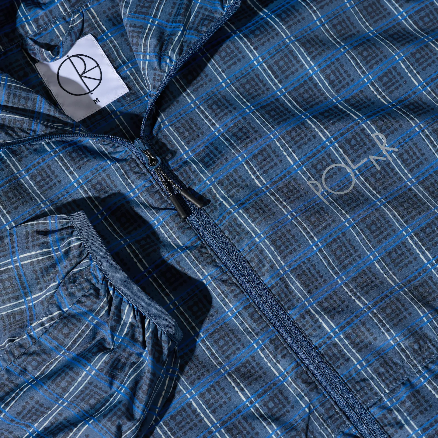 Chase Light Shell Jacket - Blue Check sold by Polar Skate product image thumbnail 5