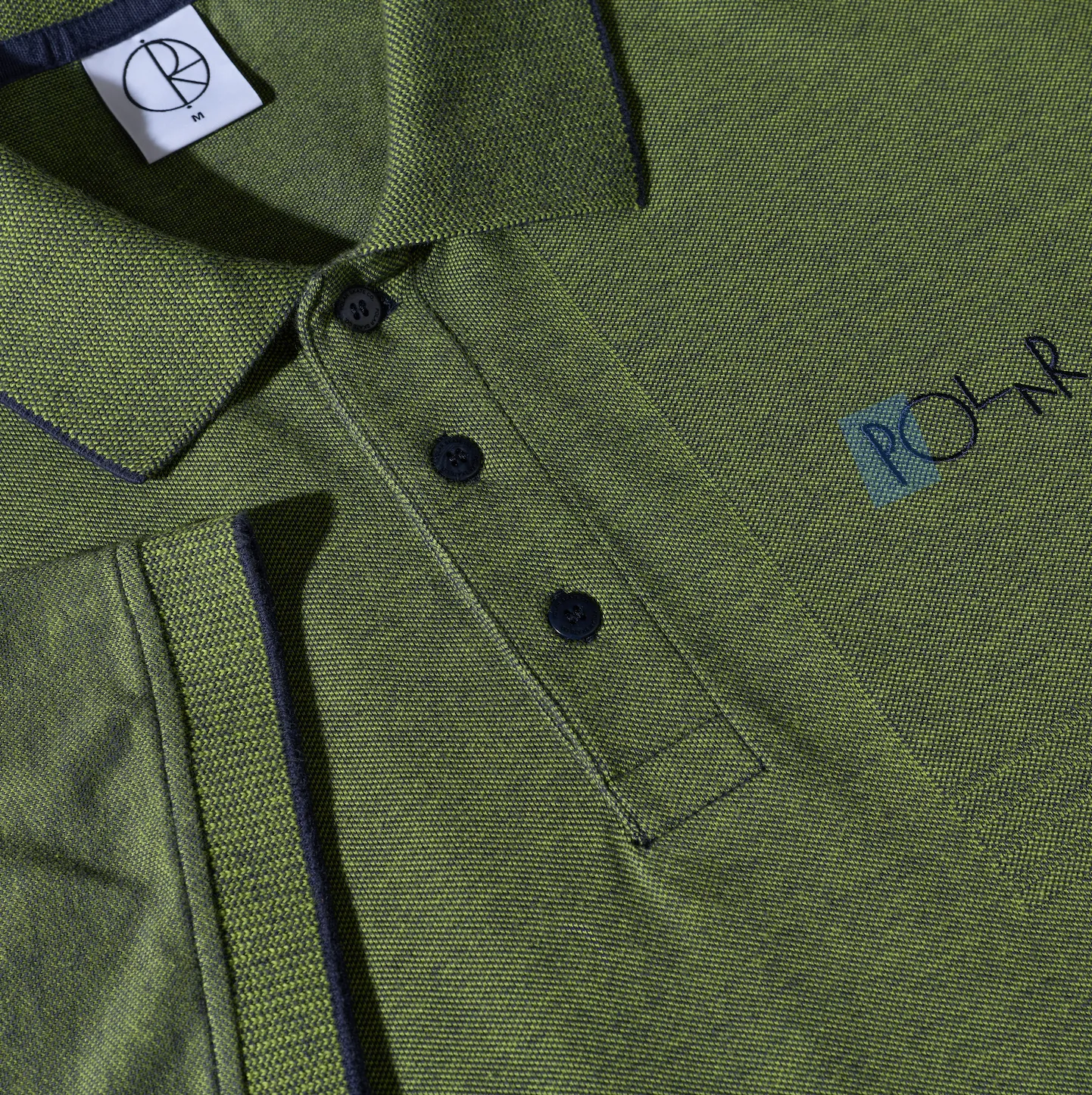 Surf Polo Shirt | Pique - Green/Blue sold by Polar Skate product image thumbnail 3