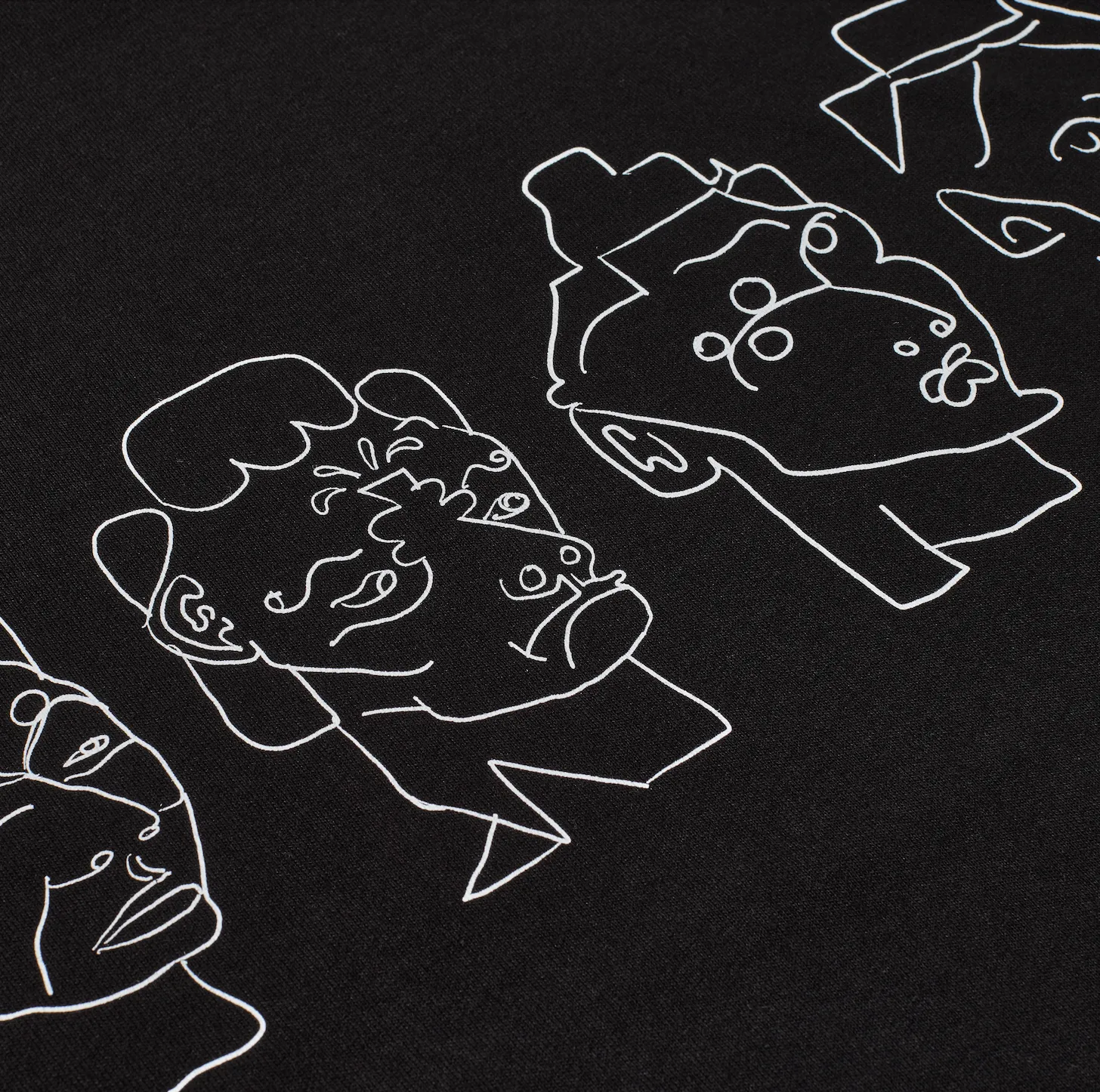 Contrast Tee | 8 Heads - Black/White sold by Polar Skate product image thumbnail 4