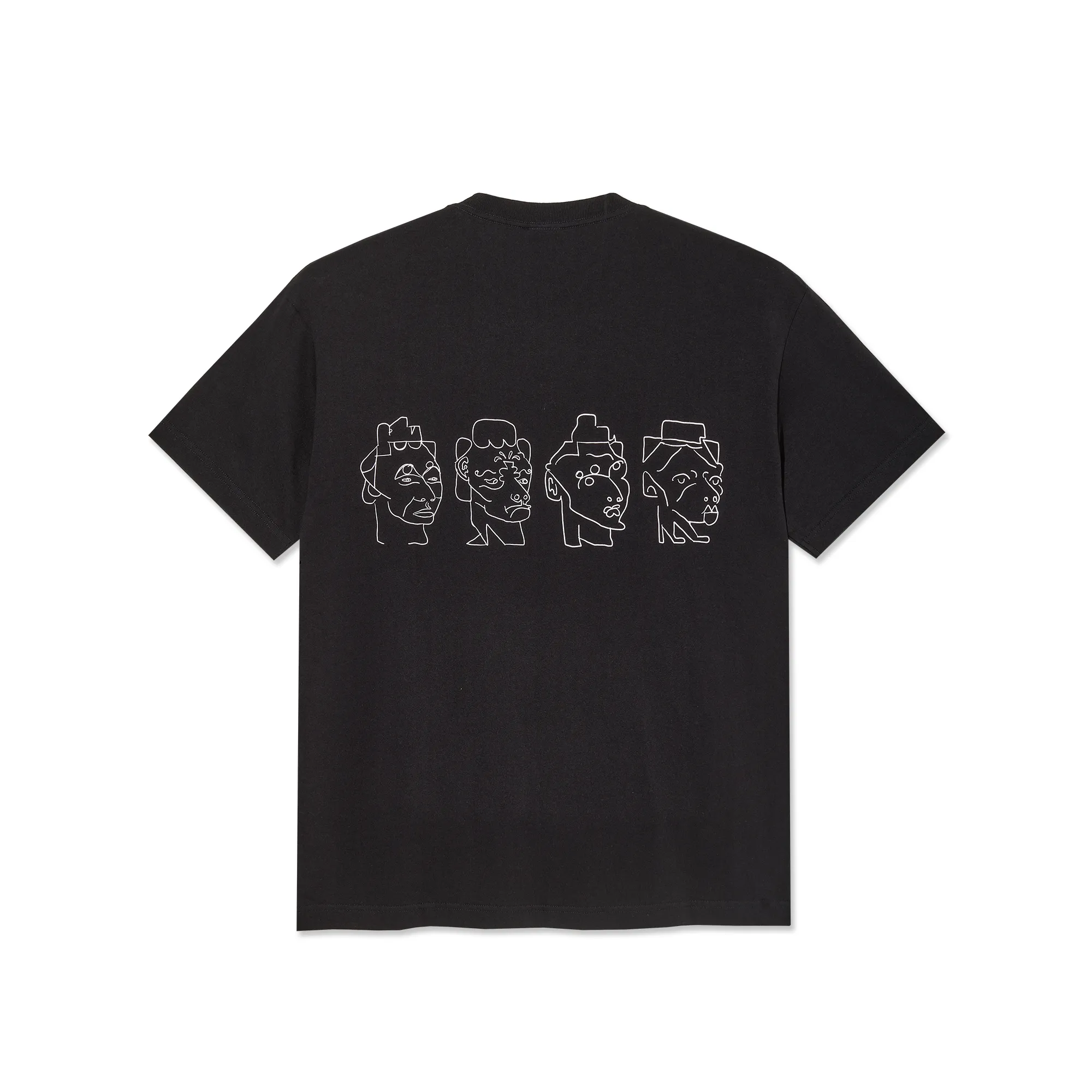 Contrast Tee | 8 Heads - Black/White sold by Polar Skate product image thumbnail 2