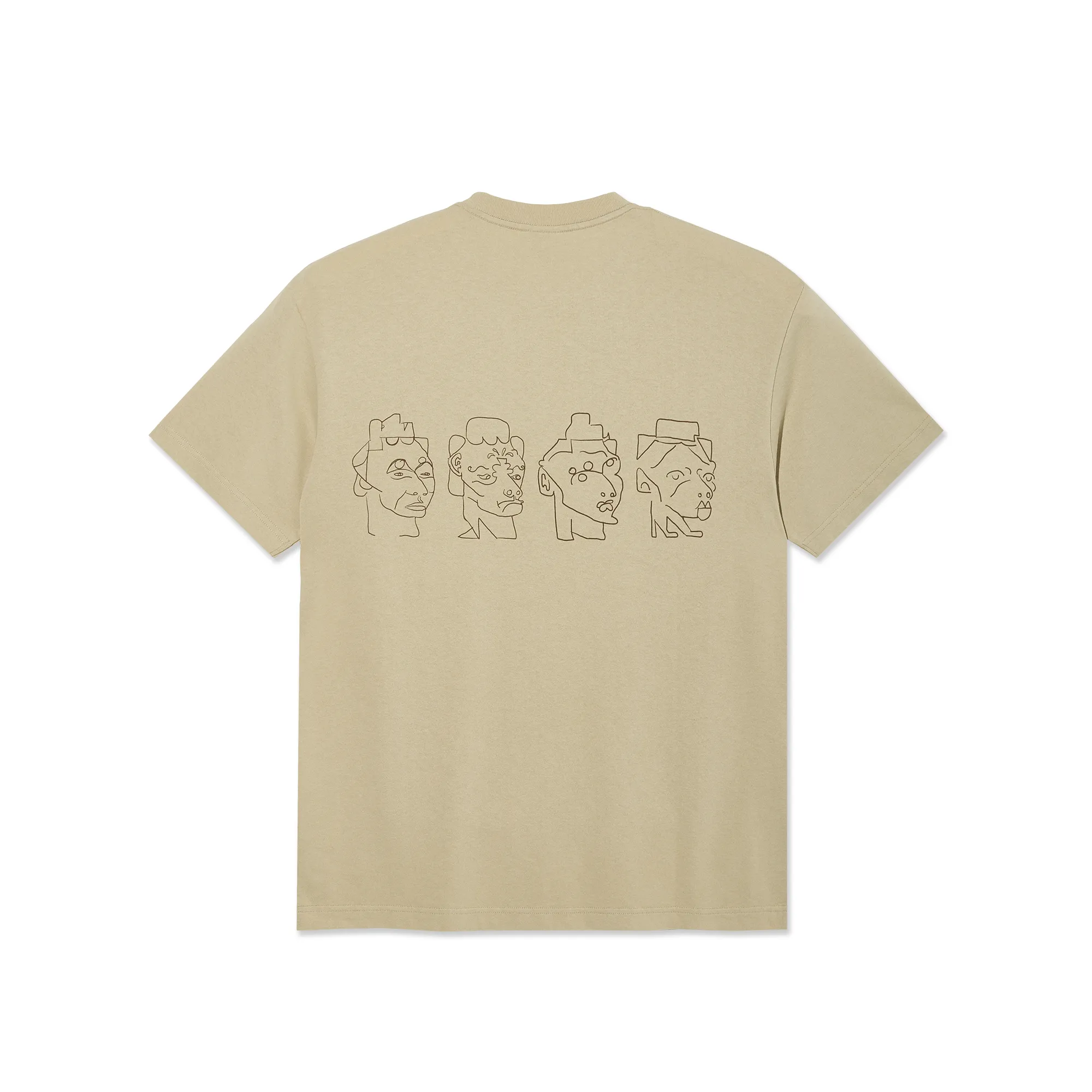 Contrast Tee | 8 Heads - Sand/Brown sold by Polar Skate product image thumbnail 2