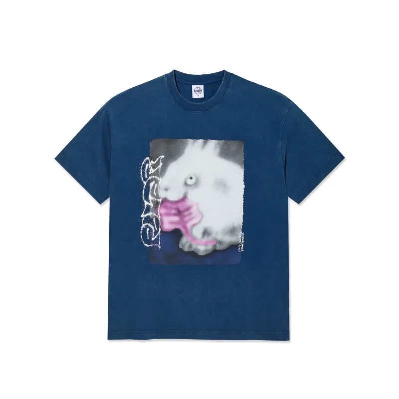 Tee | Rabbit - Washed Blue made by Polar Skate