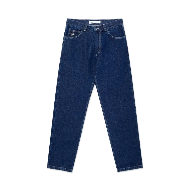 89 Pants - Dark Blue w/ White Stitching made by Polar Skate