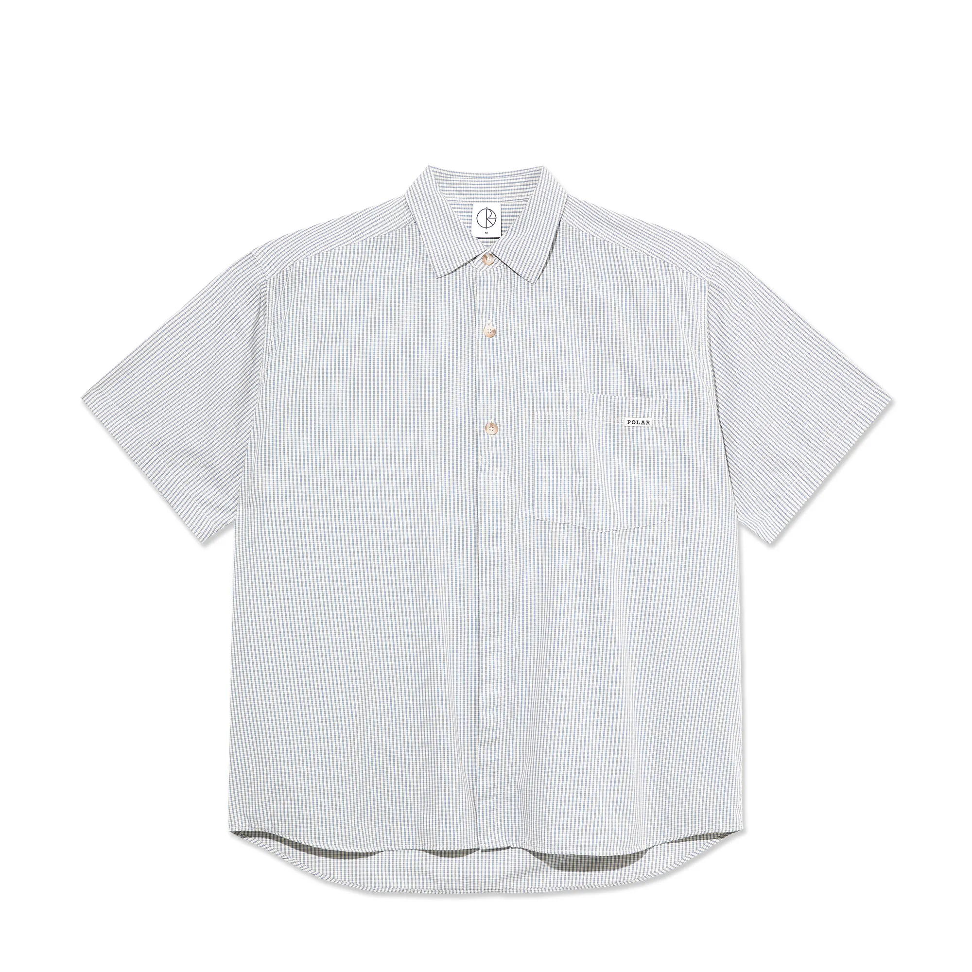 Mitch Shirt - Blue Check sold by Polar Skate