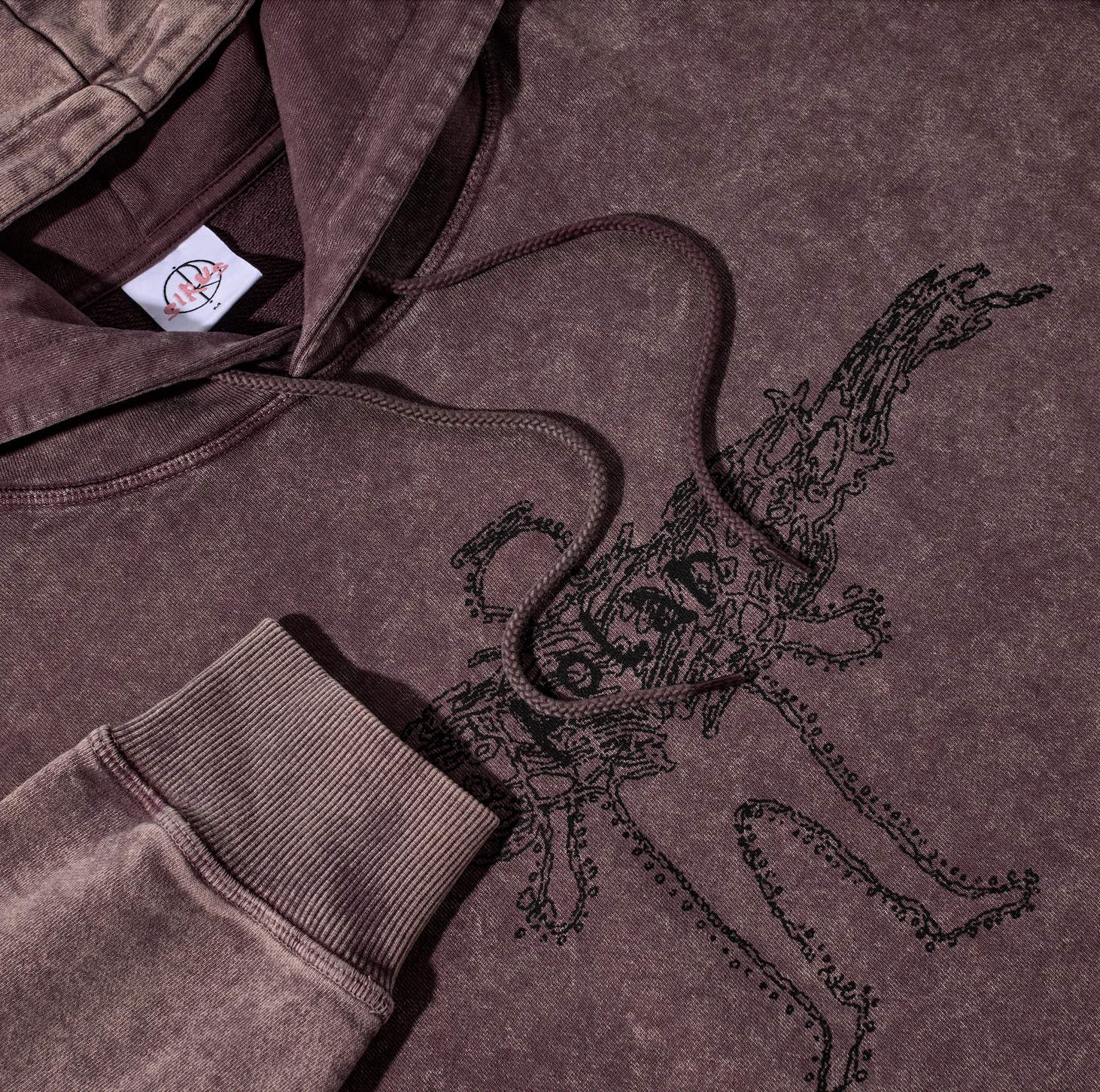 Acid Frank Hoodie | Soul - Bordeaux sold by Polar Skate product image thumbnail 3