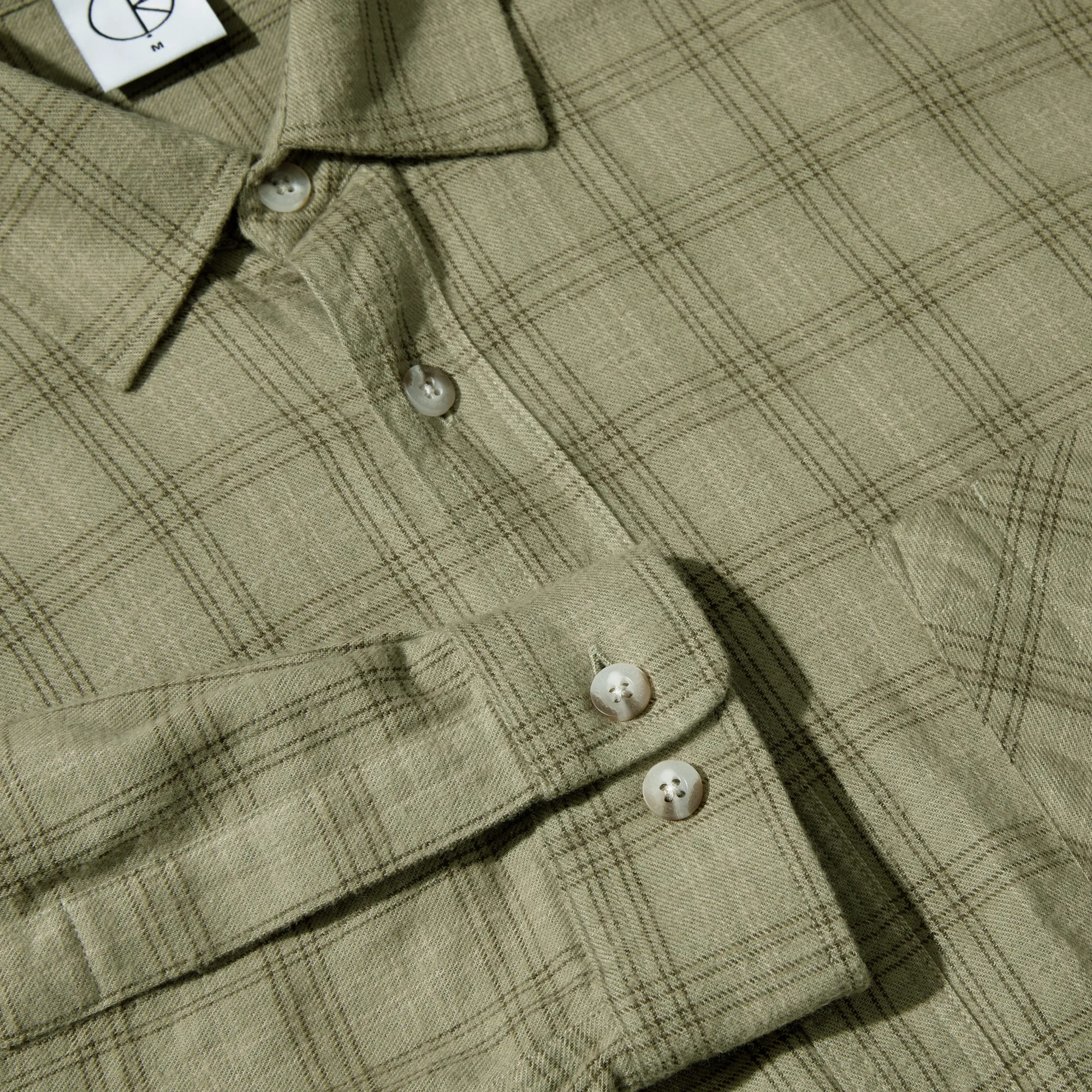Mitchell LS Shirt | Flannel - Green / Beige sold by Polar Skate product image thumbnail 3