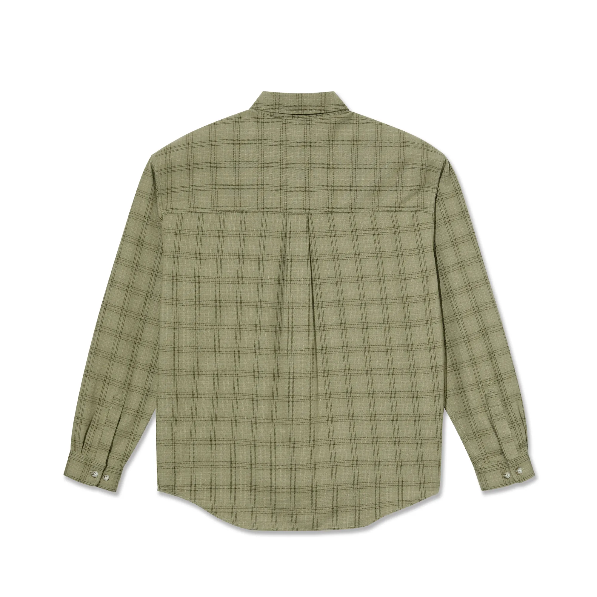 Mitchell LS Shirt | Flannel - Green / Beige sold by Polar Skate product image thumbnail 2