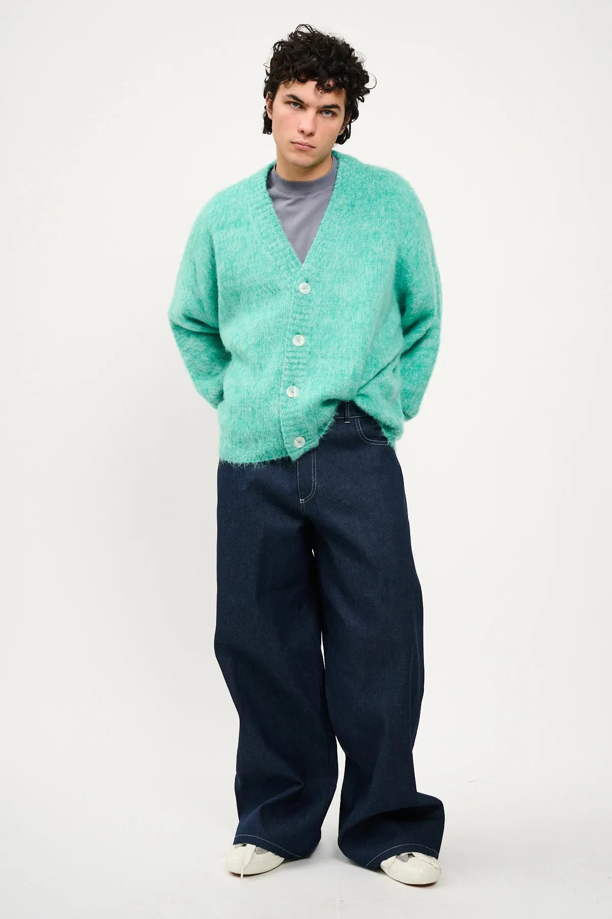 UPCYCLE BLENDED MOHAIR CARDIGAN sold by Bonsai product image thumbnail 4