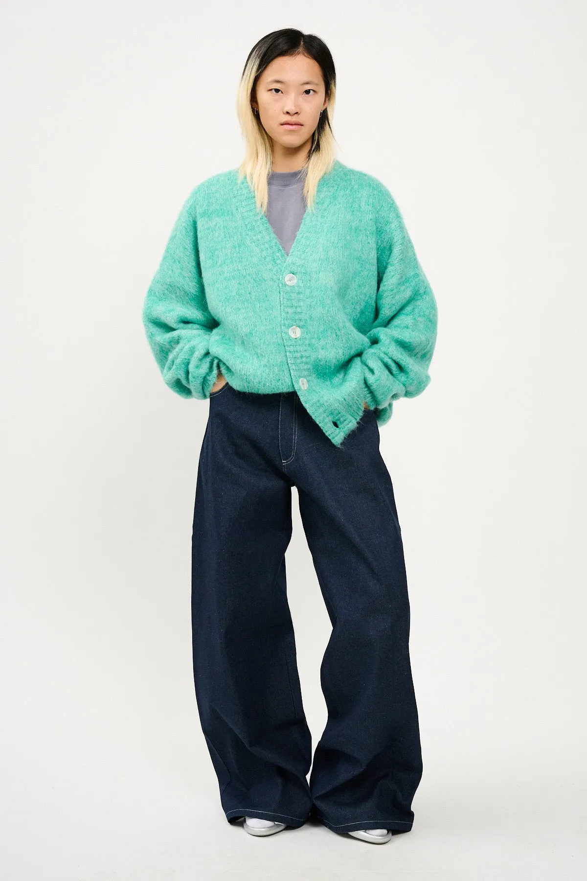UPCYCLE BLENDED MOHAIR CARDIGAN sold by Bonsai product image thumbnail 2