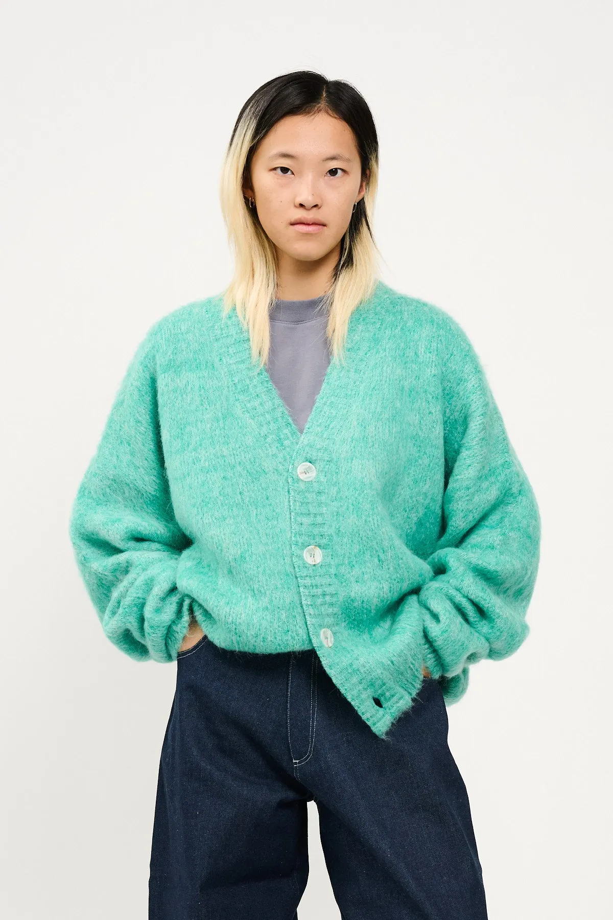 UPCYCLE BLENDED MOHAIR CARDIGAN sold by Bonsai