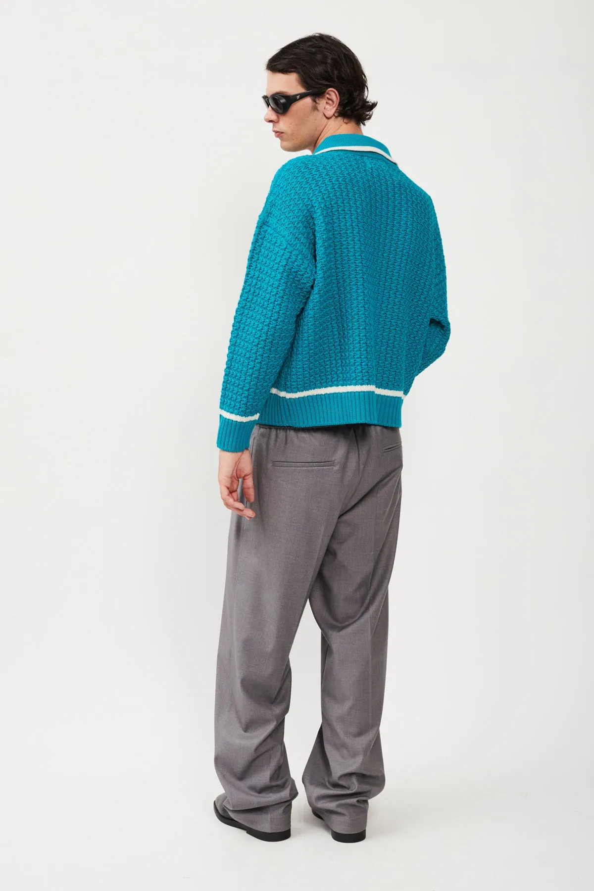 EMBROIDERY KNIT FULL ZIP JACKET sold by Bonsai product image thumbnail 3