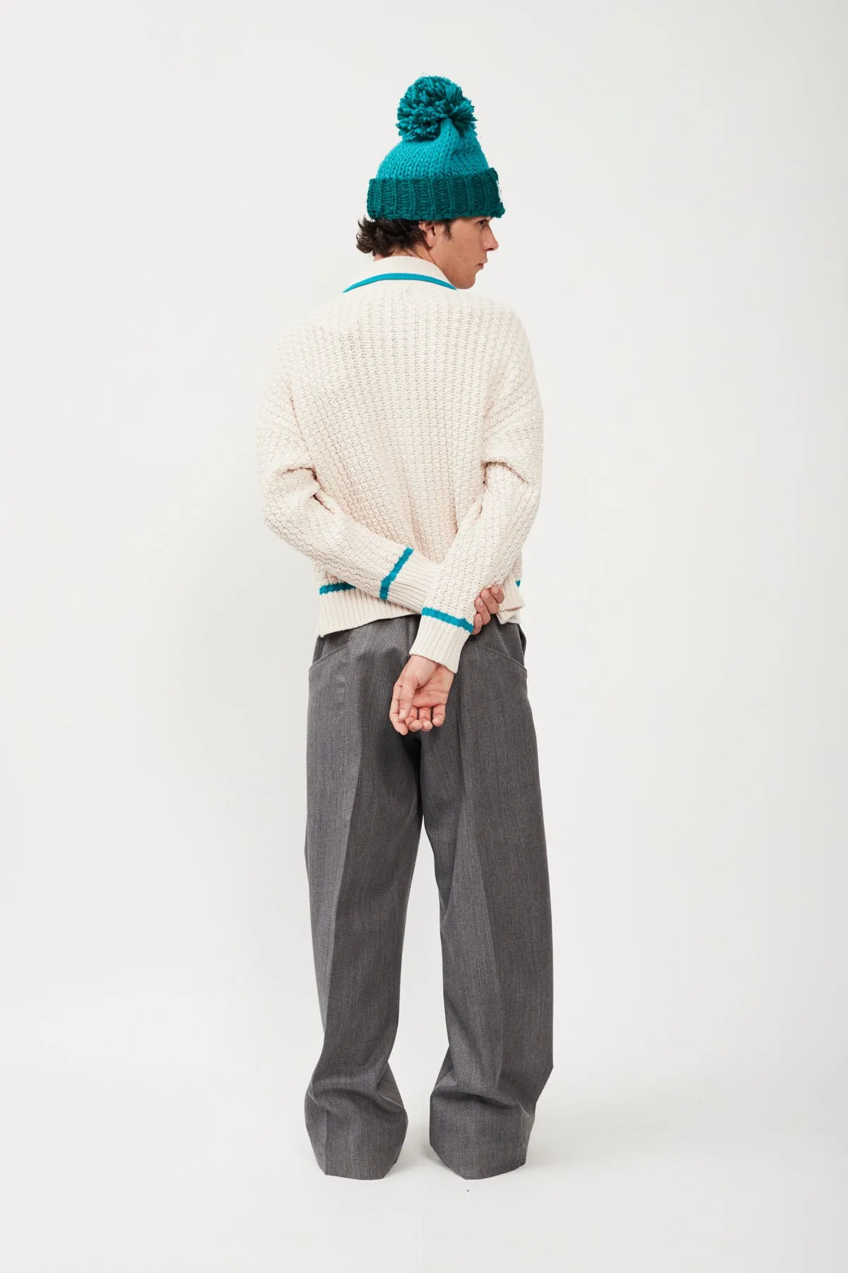 EMBROIDERY KNIT FULL ZIP JACKET sold by Bonsai product image thumbnail 3