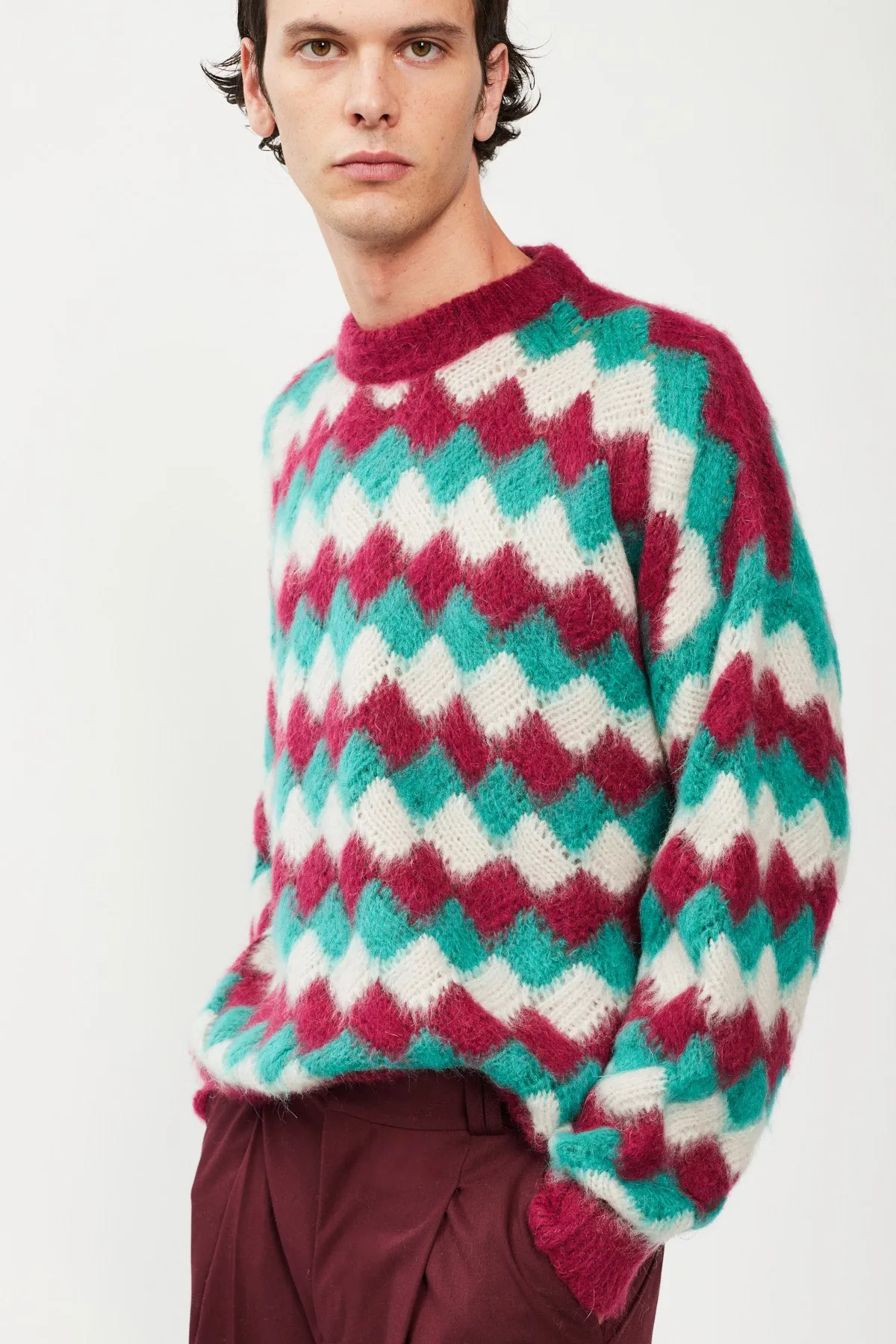 JOY JACQUARD CREWNECK SWEATER sold by Bonsai