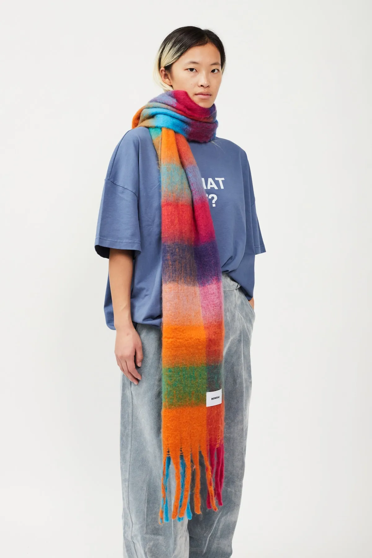 CHECK KNIT SCARF sold by Bonsai product image thumbnail 4