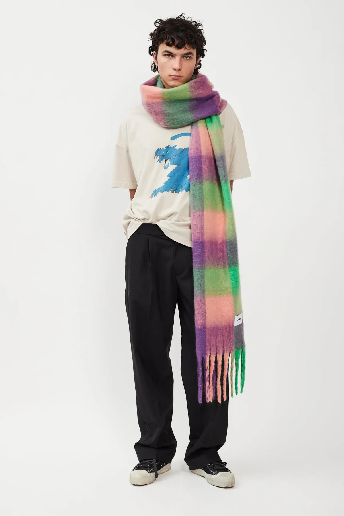 CHECK KNIT SCARF sold by Bonsai product image thumbnail 4