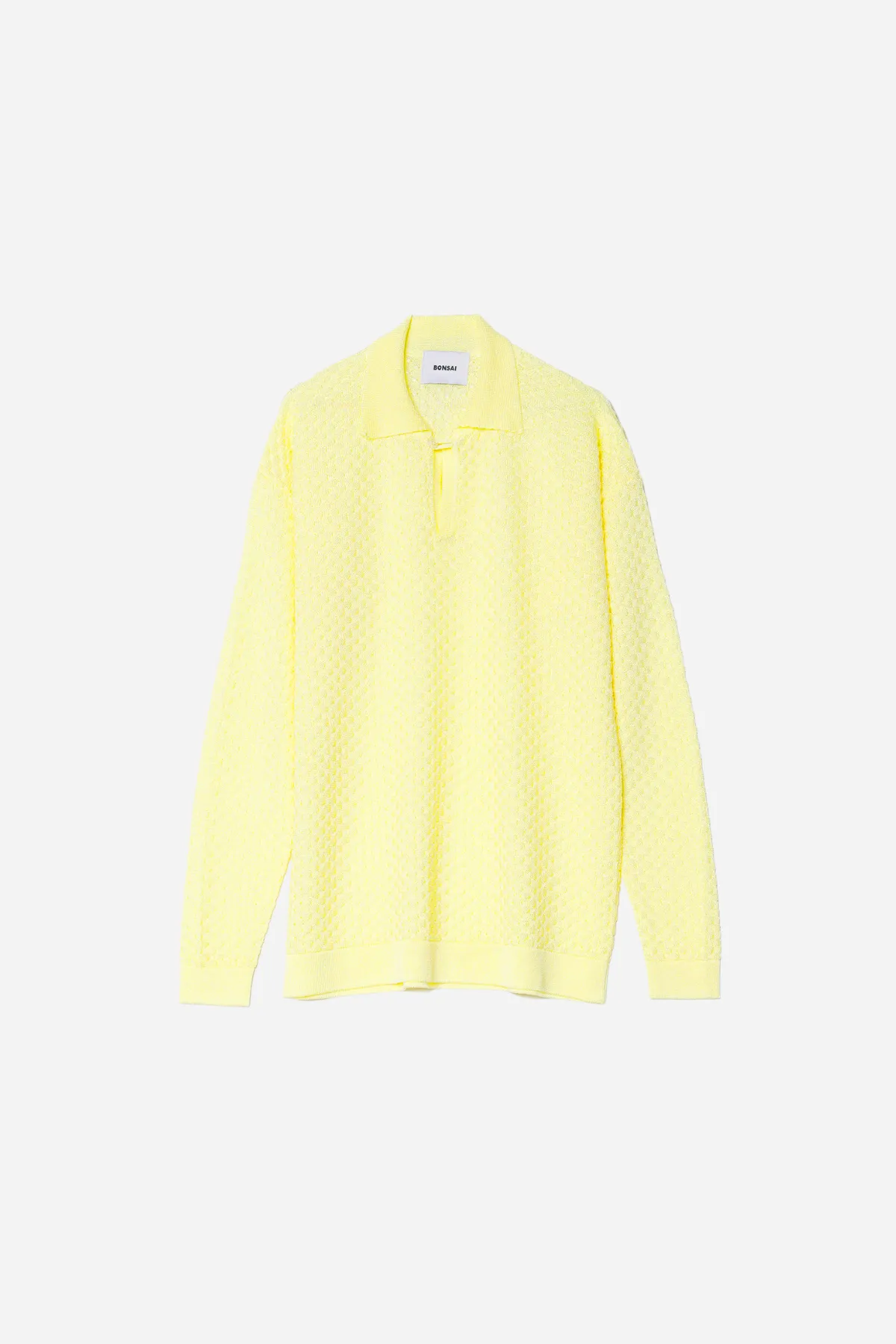 KEYHOLE KNIT POLO sold by Bonsai