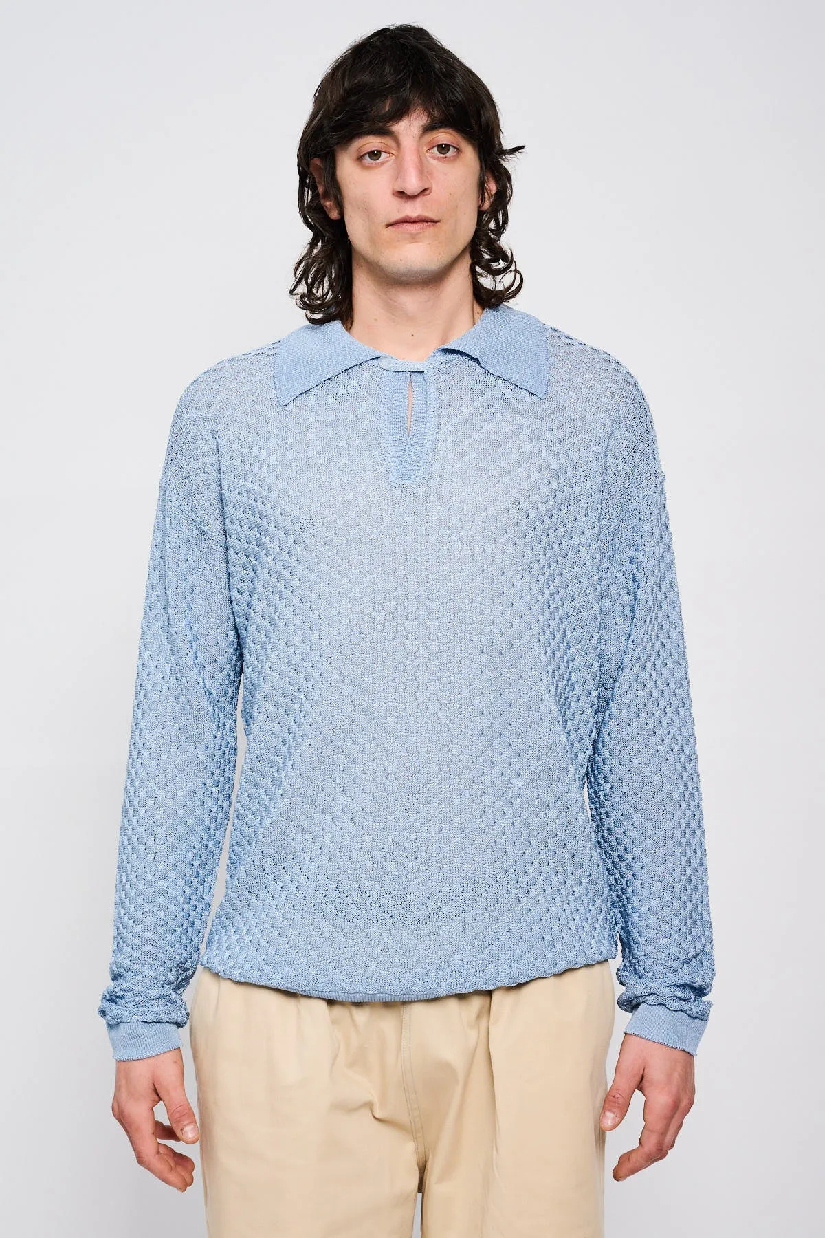 KEYHOLE KNIT POLO sold by Bonsai product image thumbnail 2