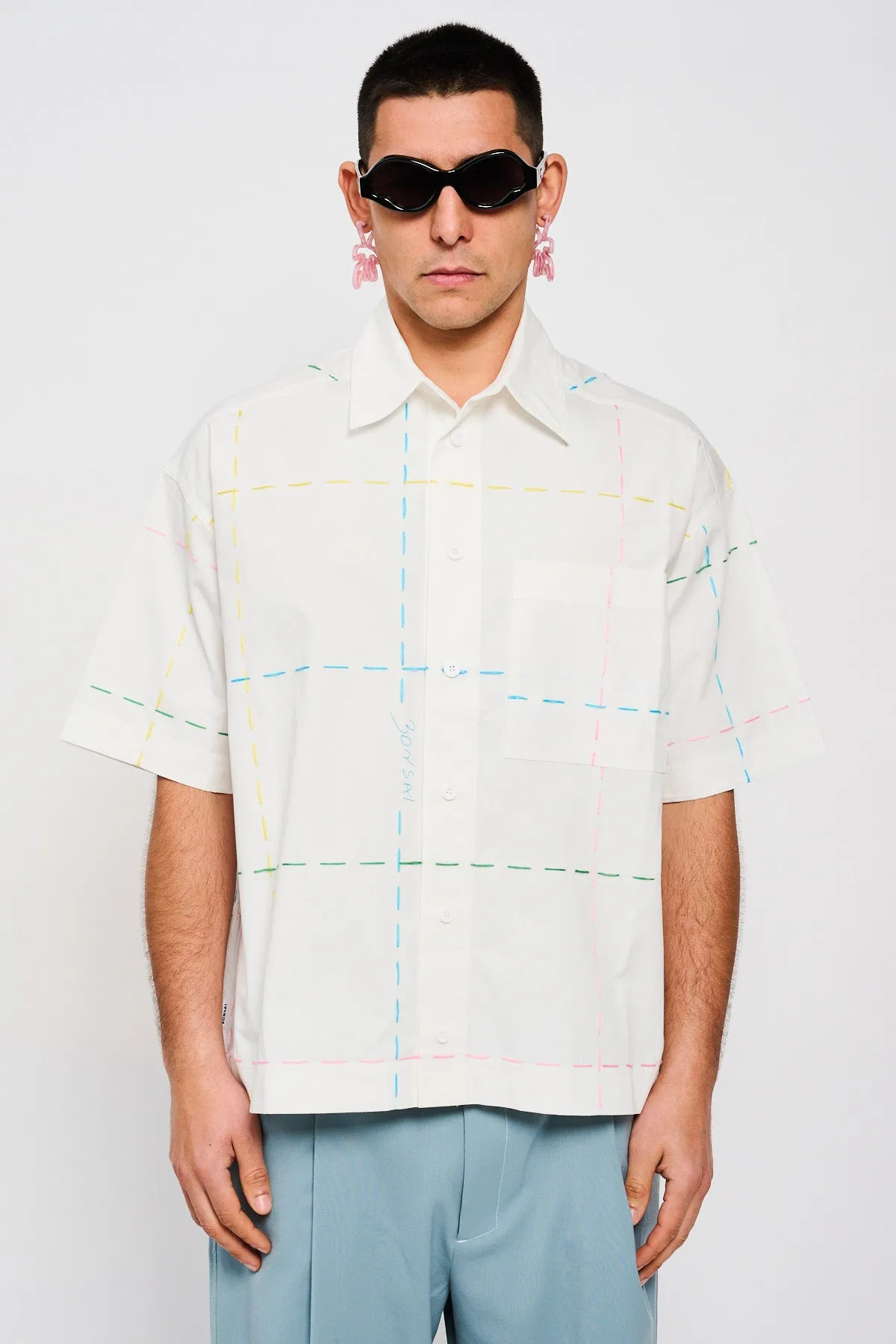 EMBROIDERY CROPPED SHIRT sold by Bonsai product image thumbnail 2