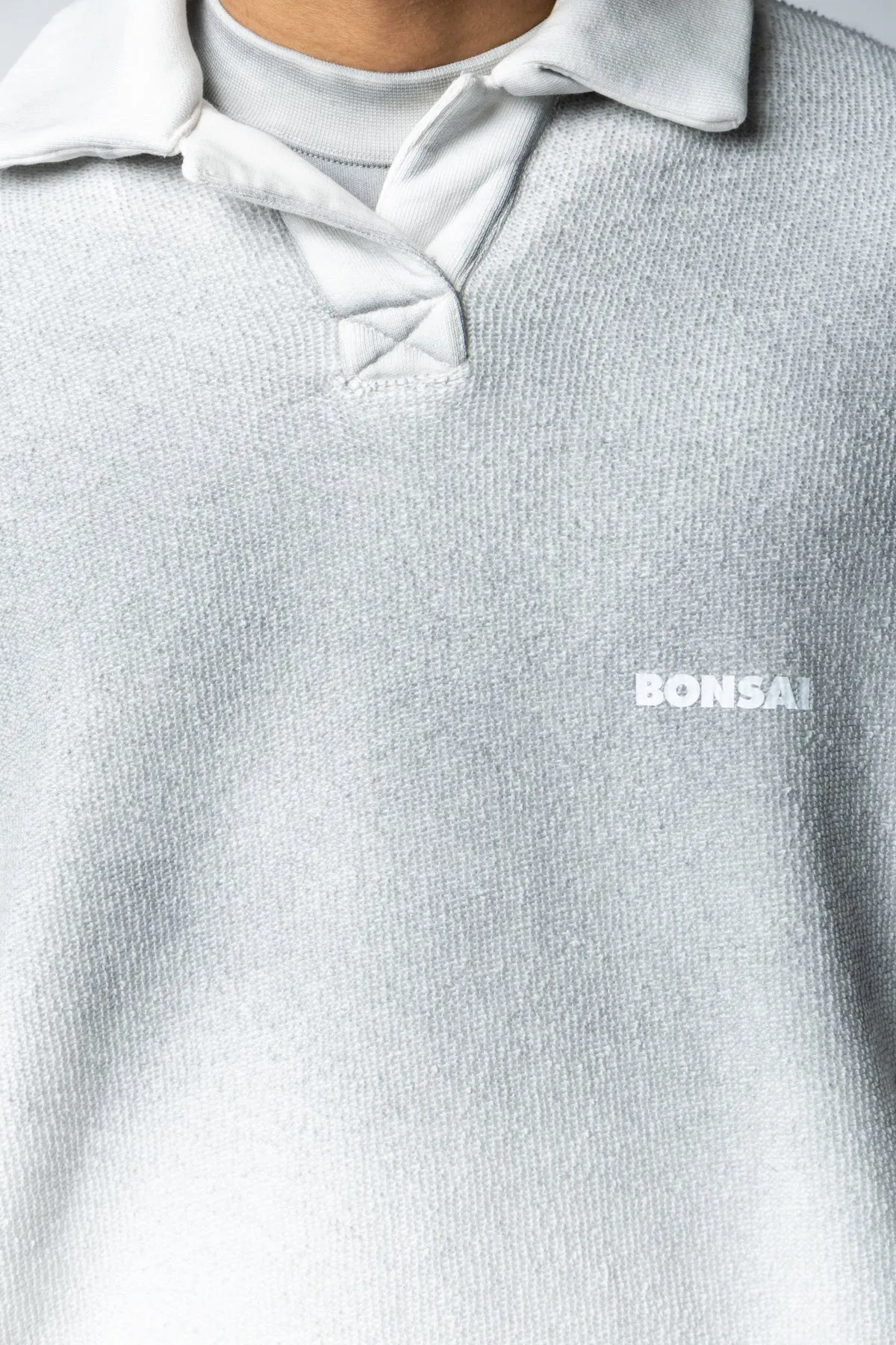 SPRAY DYED POLO SWEATSHIRT sold by Bonsai product image thumbnail 5