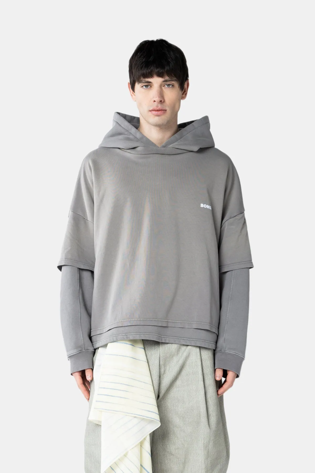 DOUBLE LAYER SPRAY HOODIE sold by Bonsai